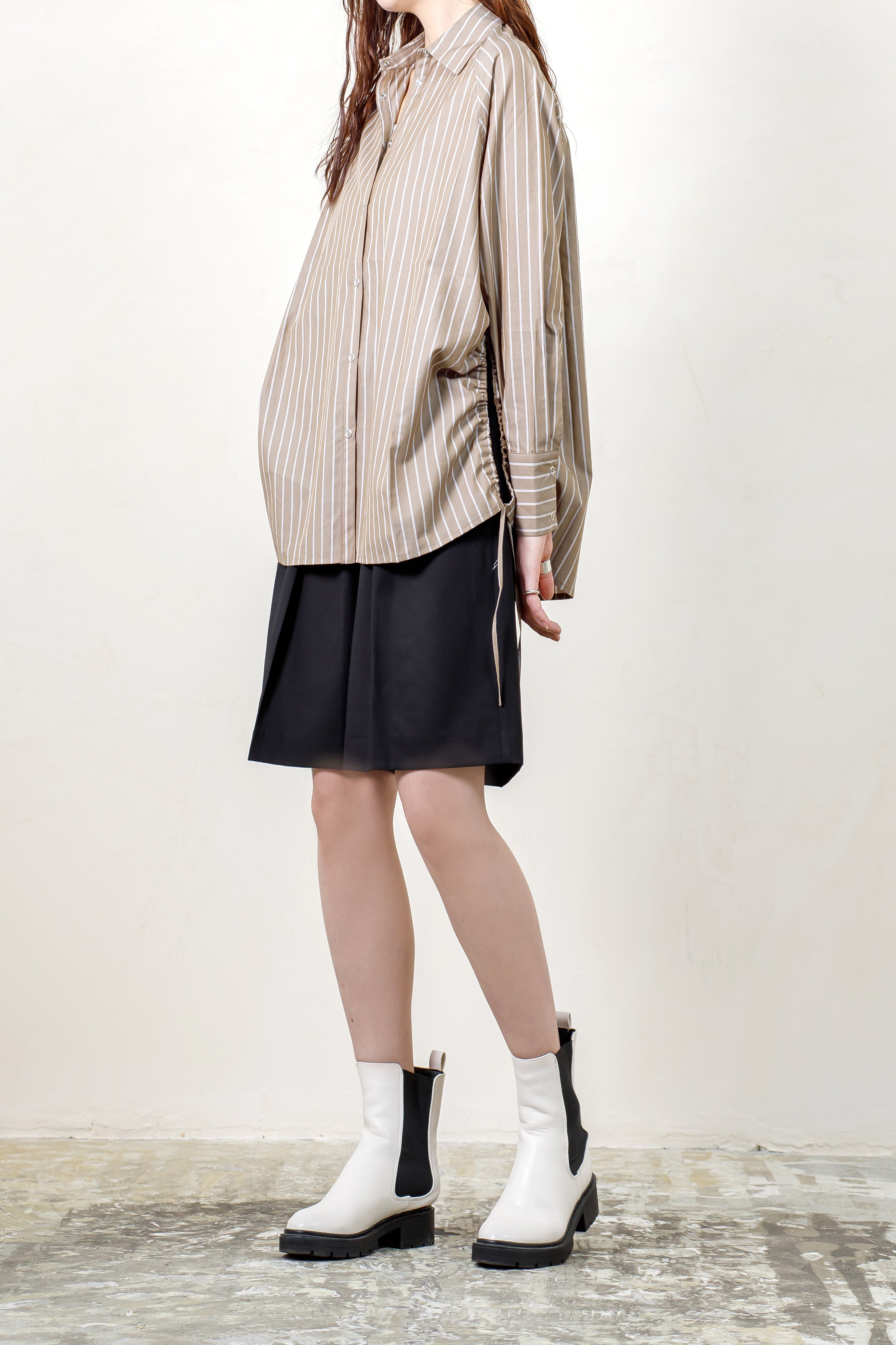 Stripe Drawstring Shirts