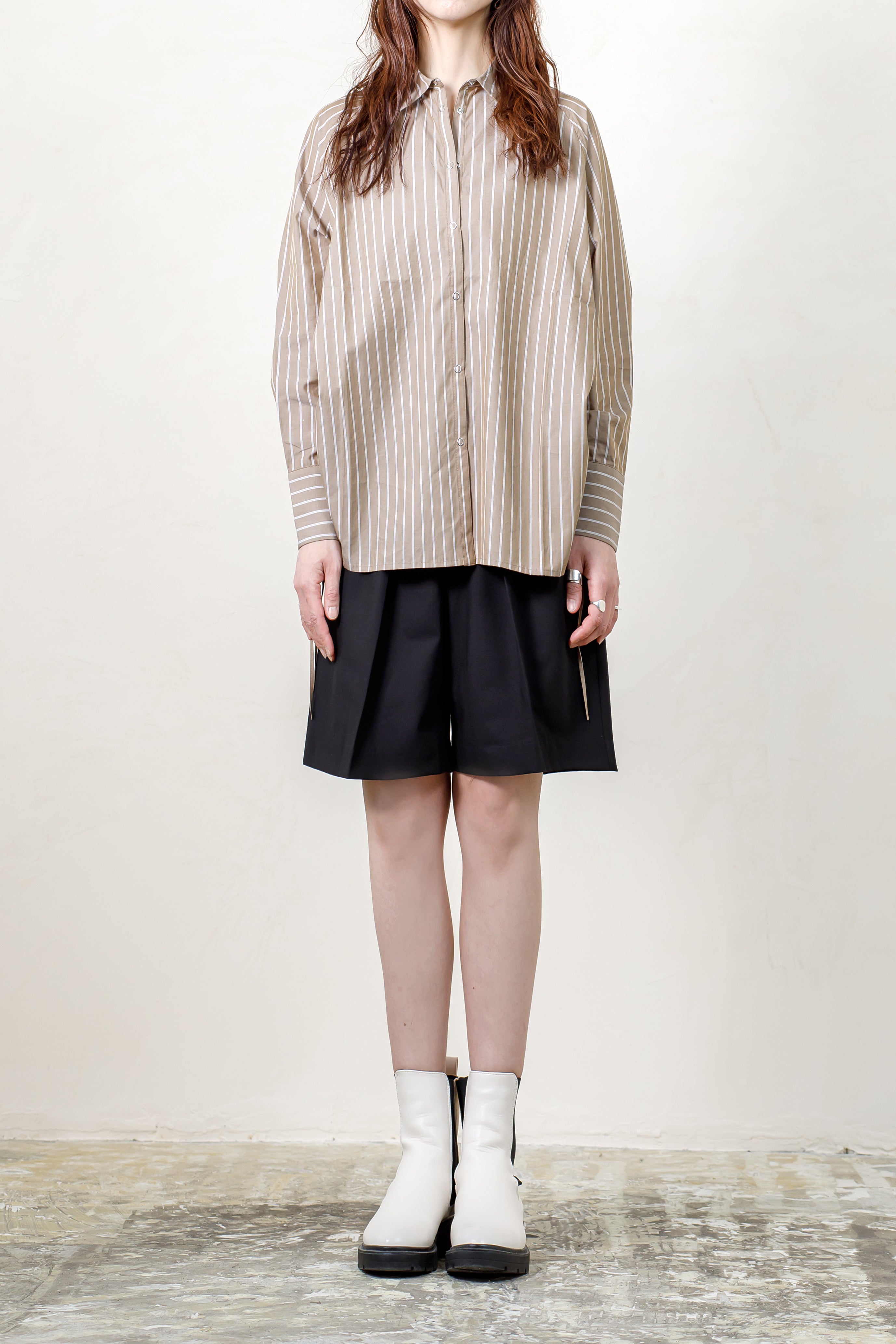 《残り僅か》Stripe Drawstring Shirts