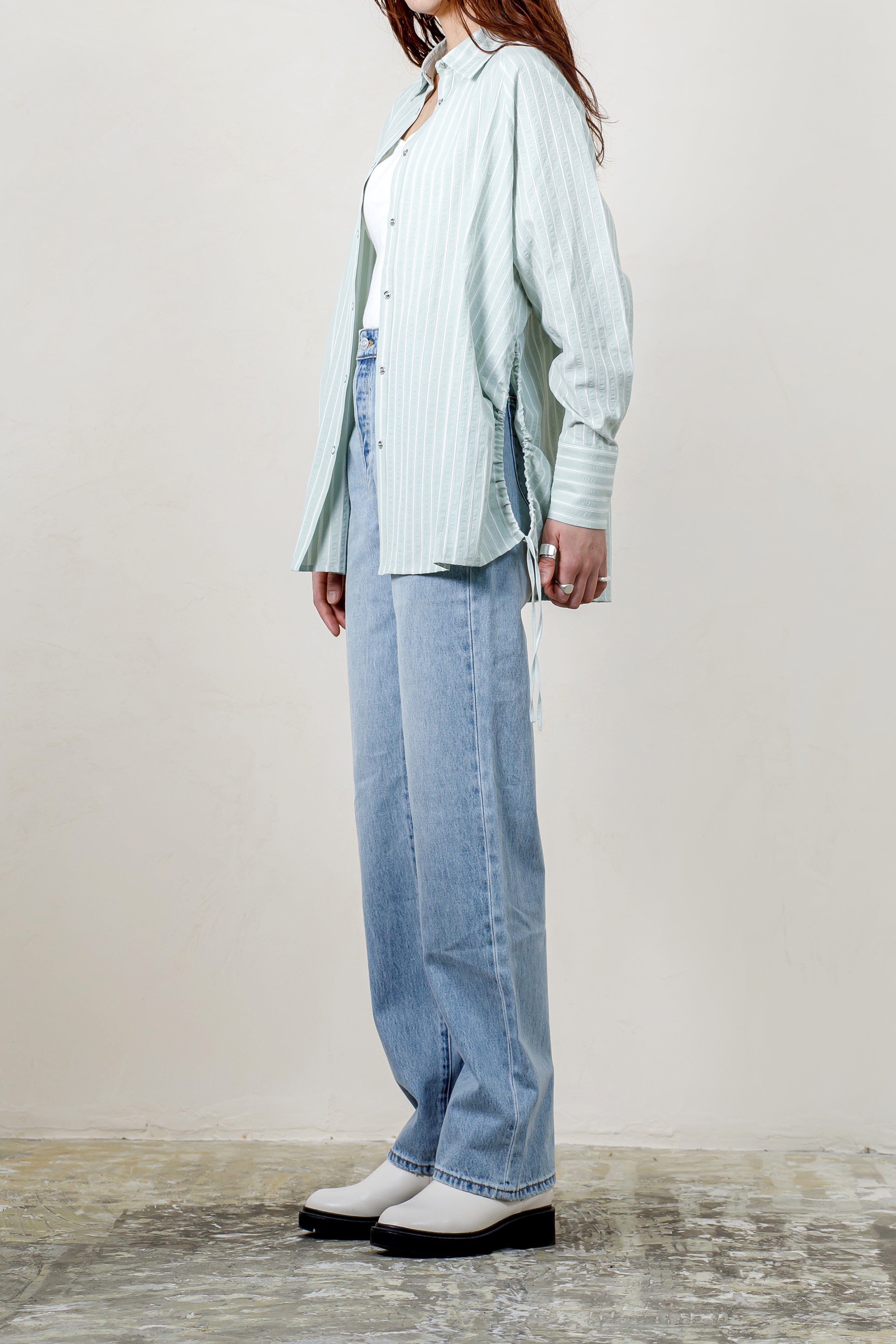 Stripe Drawstring Shirts