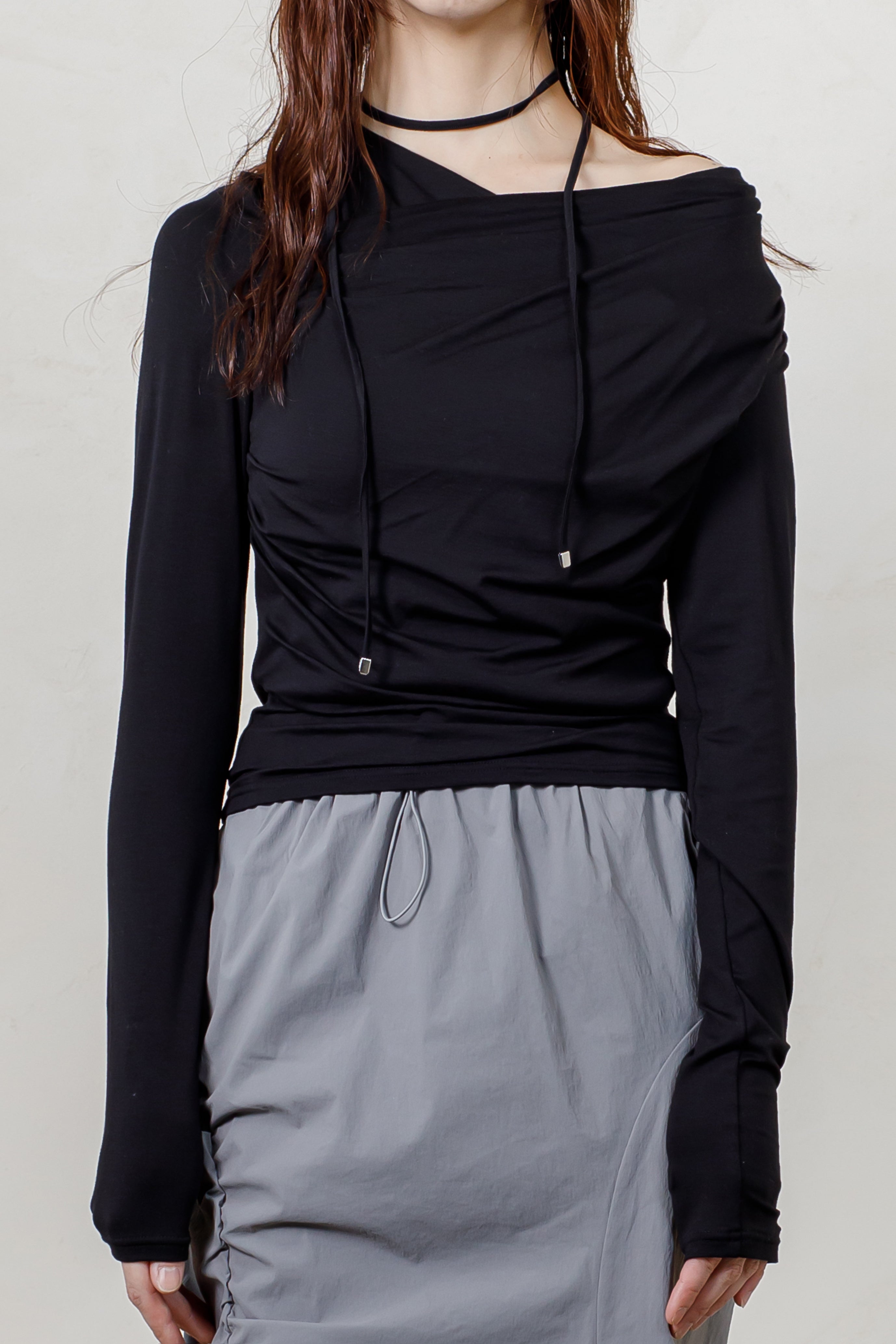 《残り僅か》Long Sleeve Drape Tops