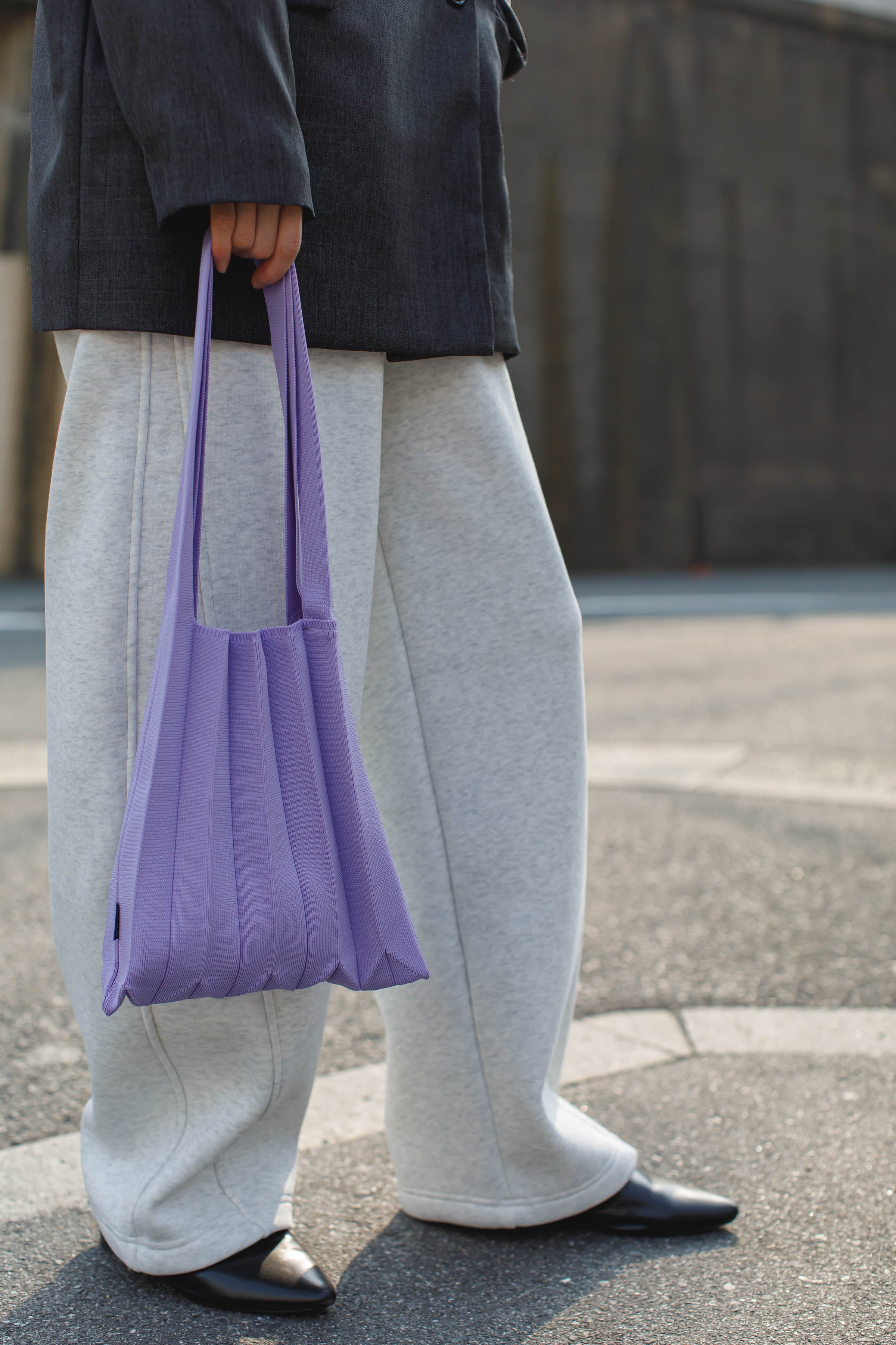 〔oobi!〕 Pleats Knit Bag / Middle