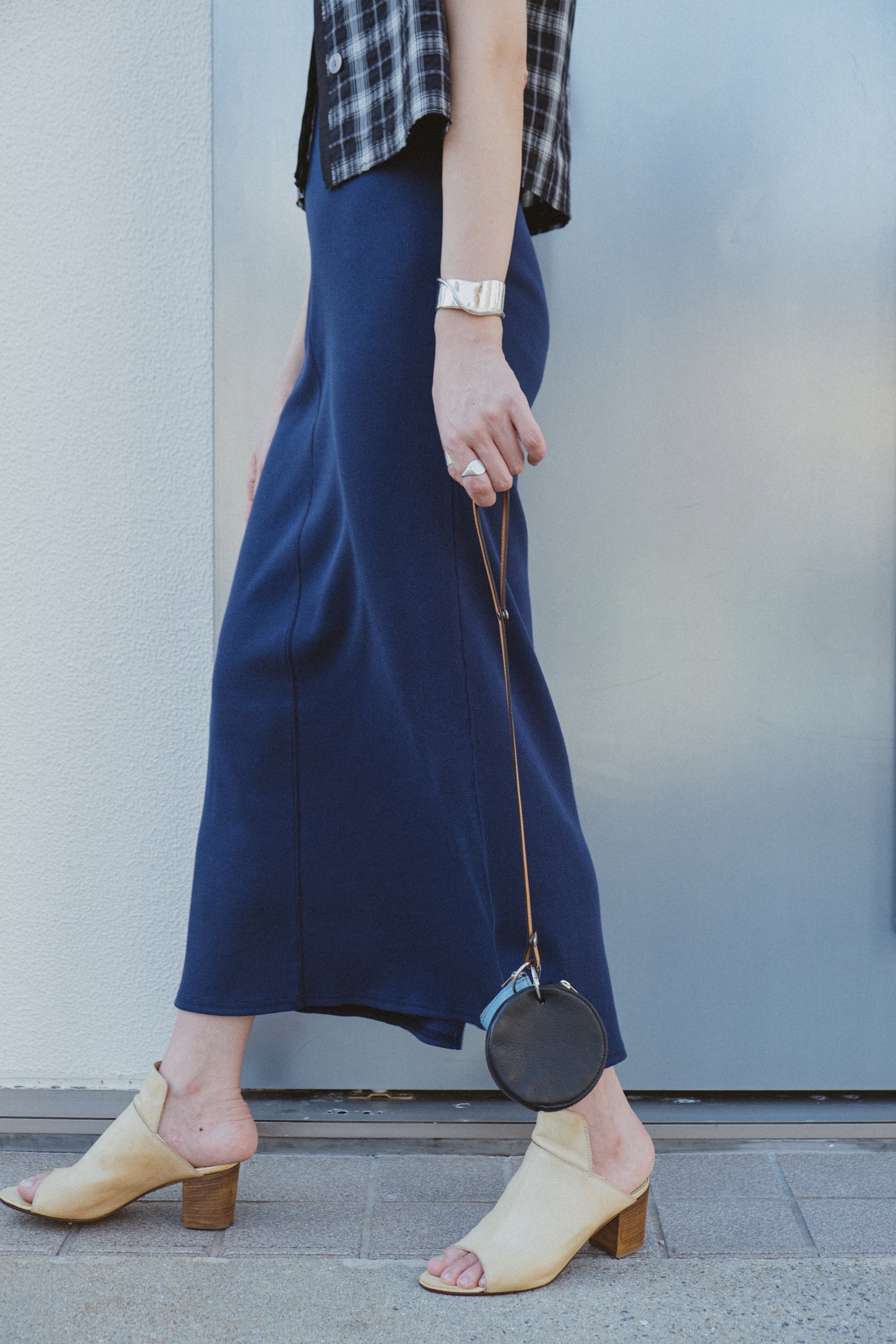 Tulle Docked Rib One Piece