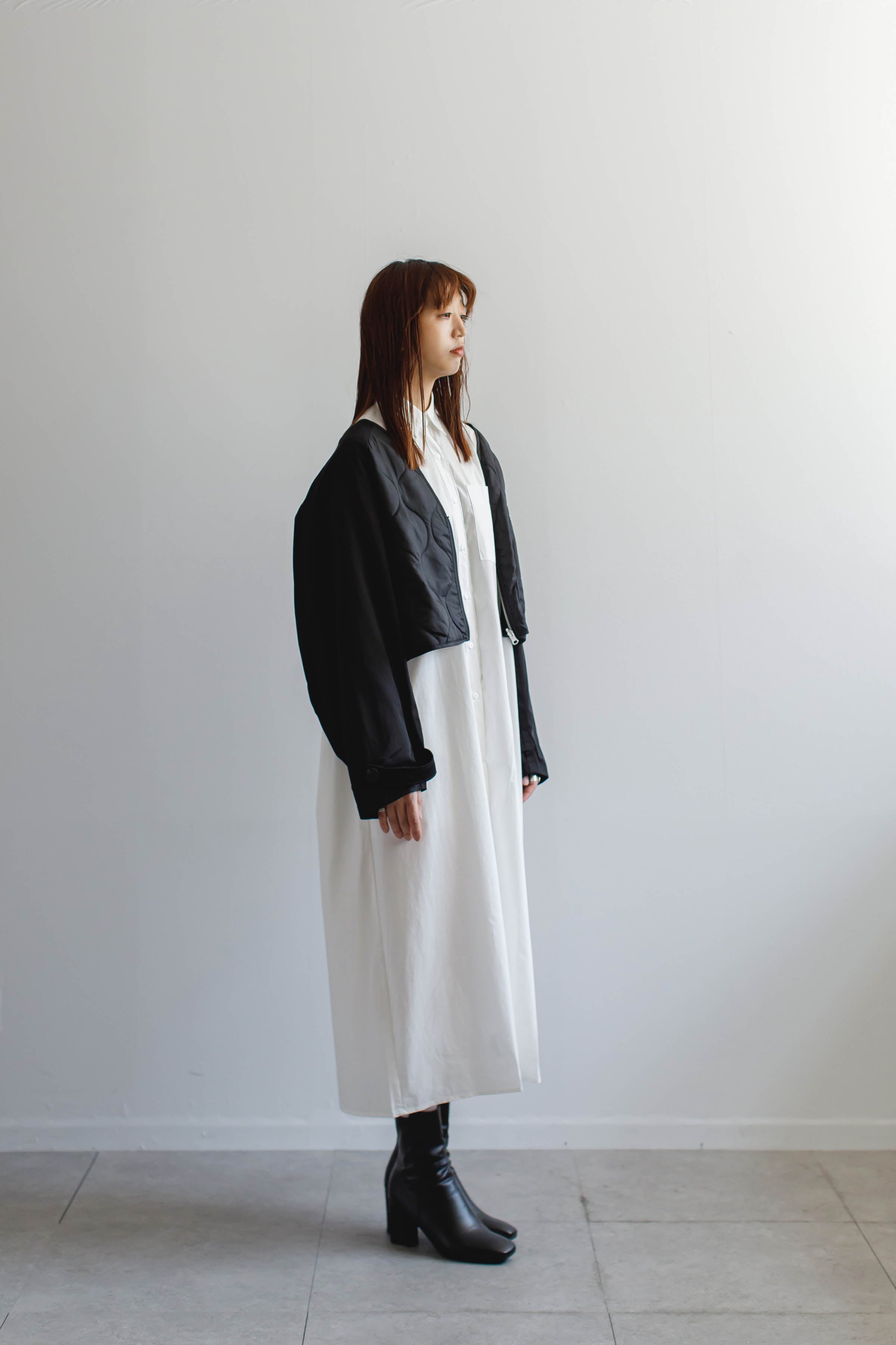 Zip-up shirt One Piece