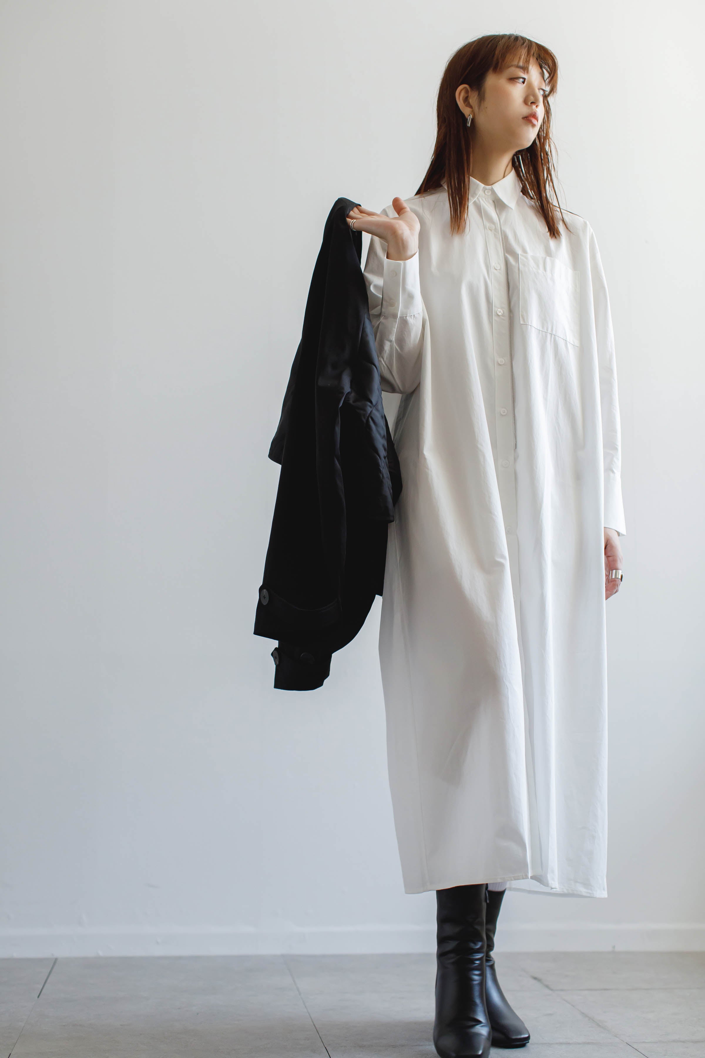 Zip-up shirt One Piece