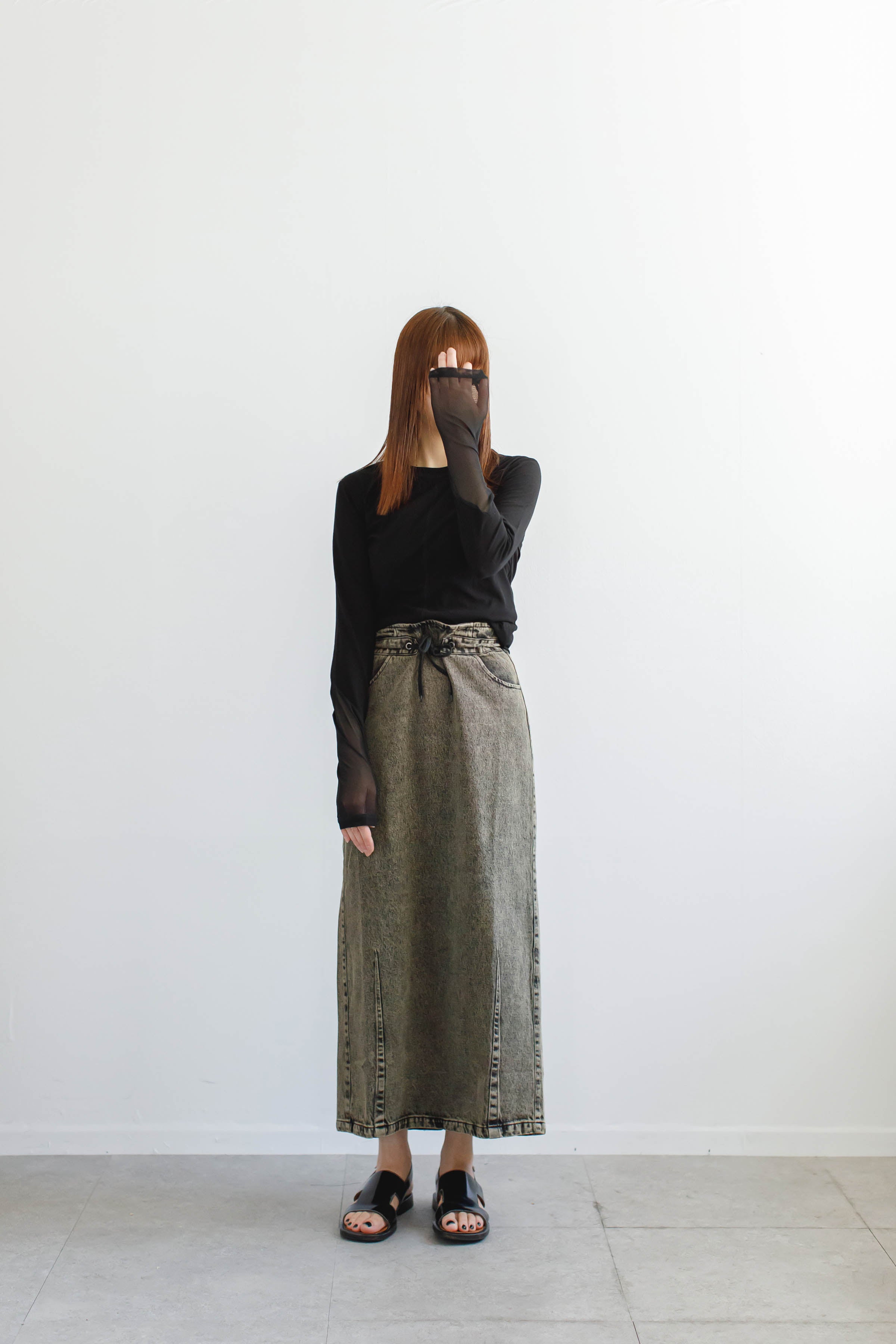 Sheer Sleeve Tight Tops