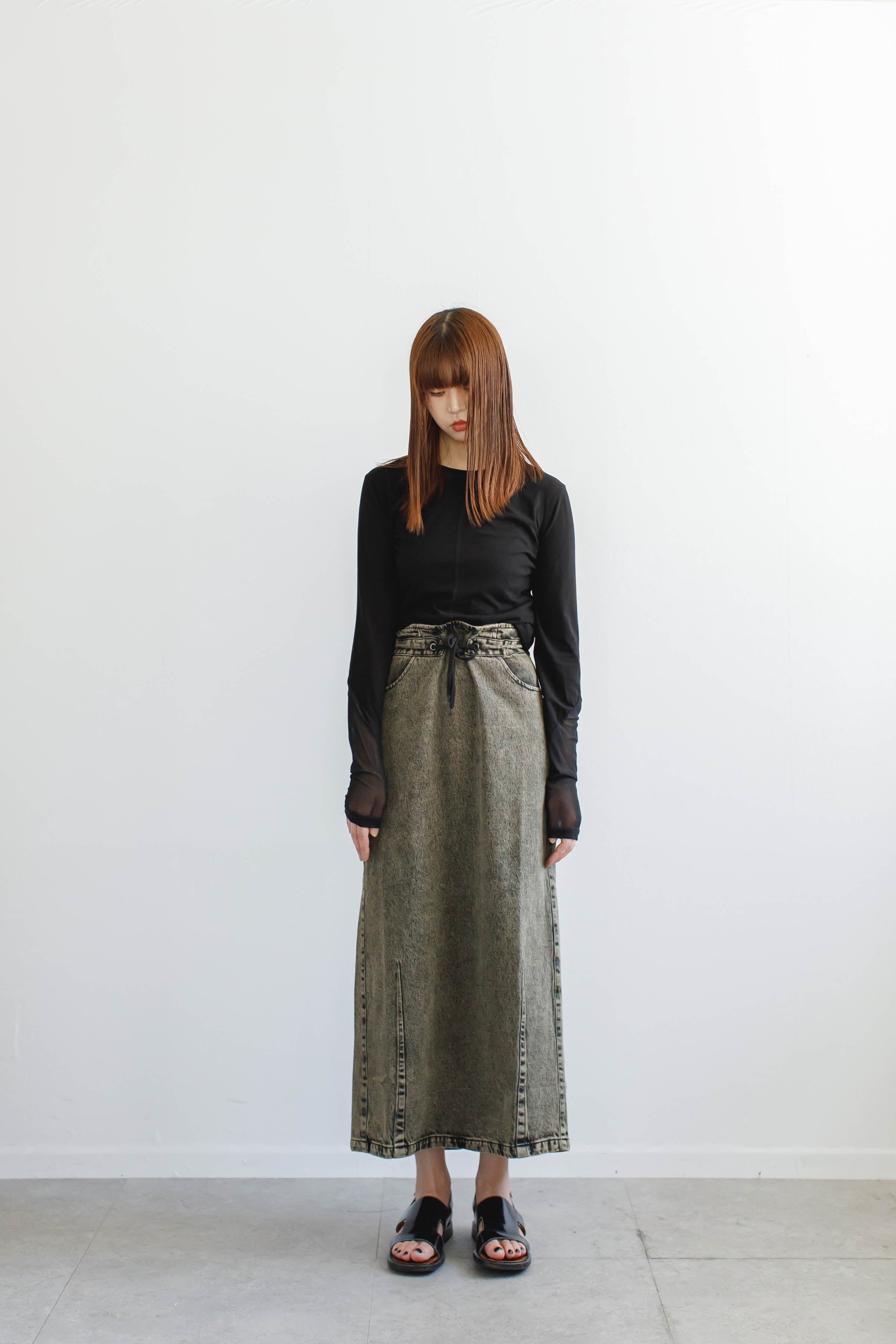 Sheer Sleeve Tight Tops