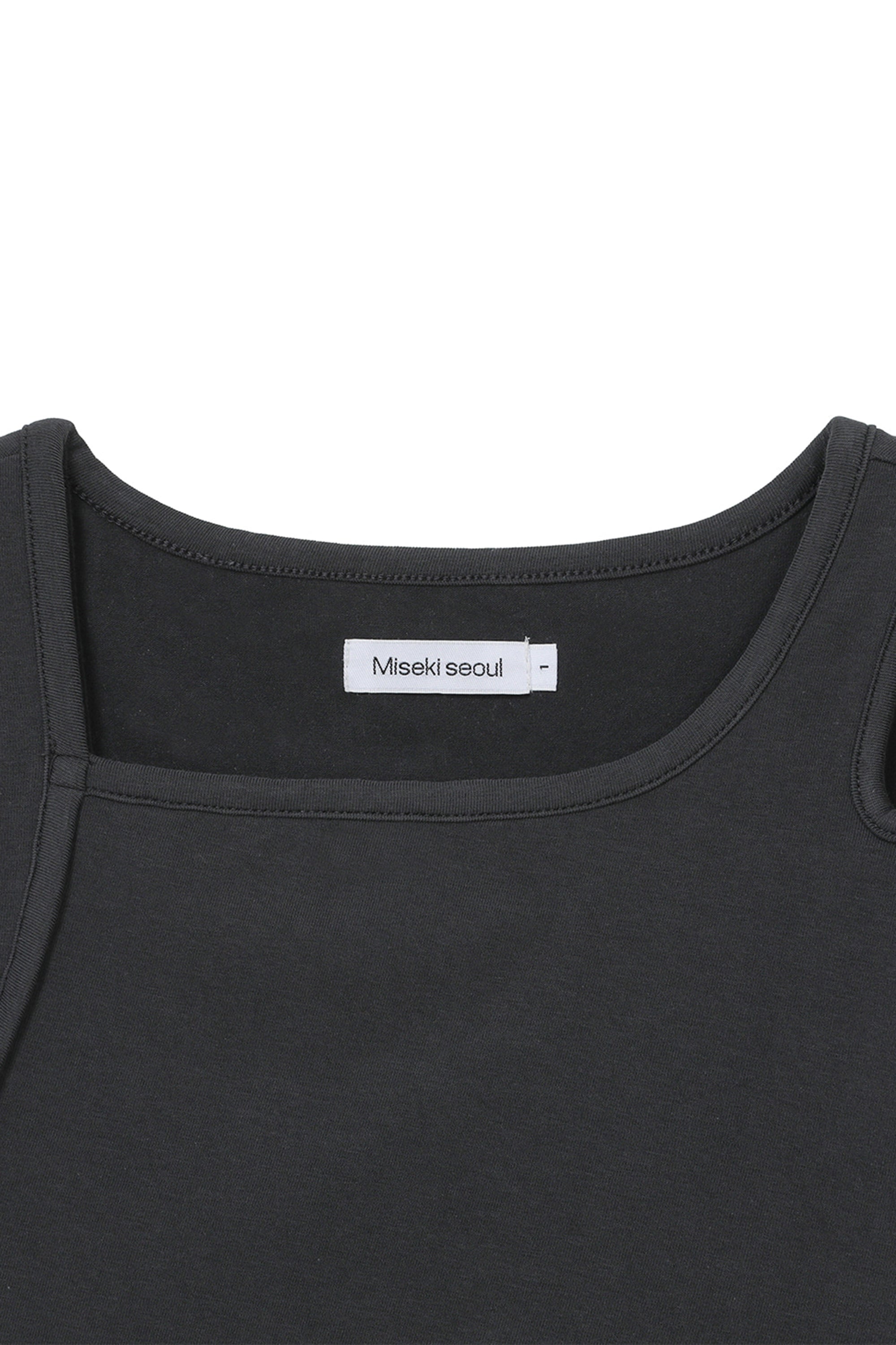 Cutout shirring layered short sleeve