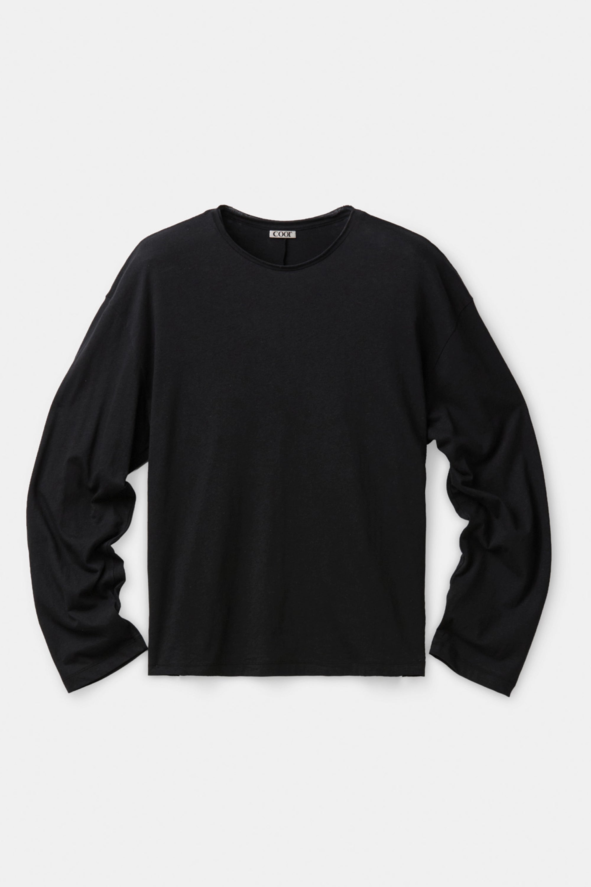 LINEN BLEND LONG SLEEVE T-SHIRT