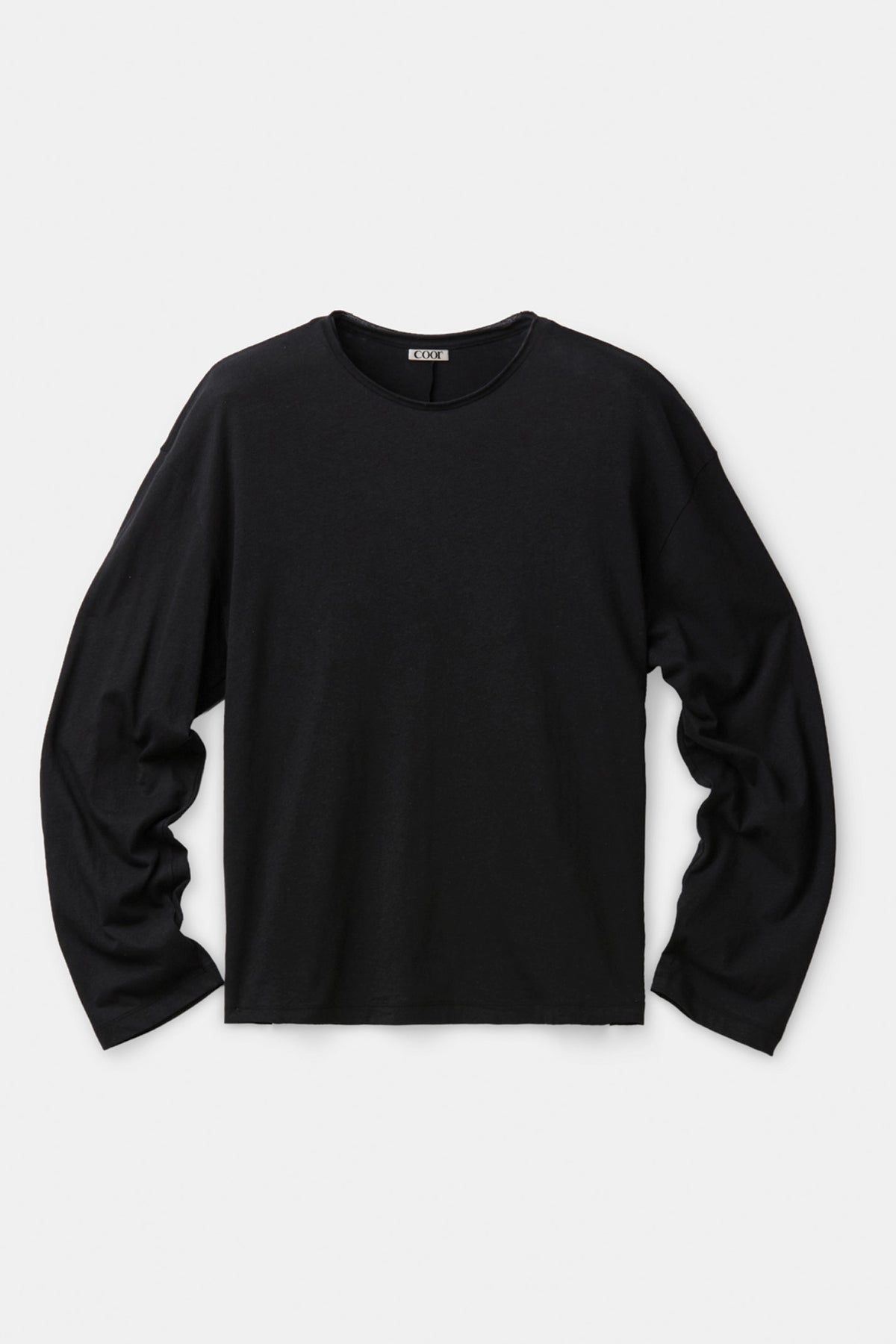 LINEN BLEND LONG SLEEVE T-SHIRT