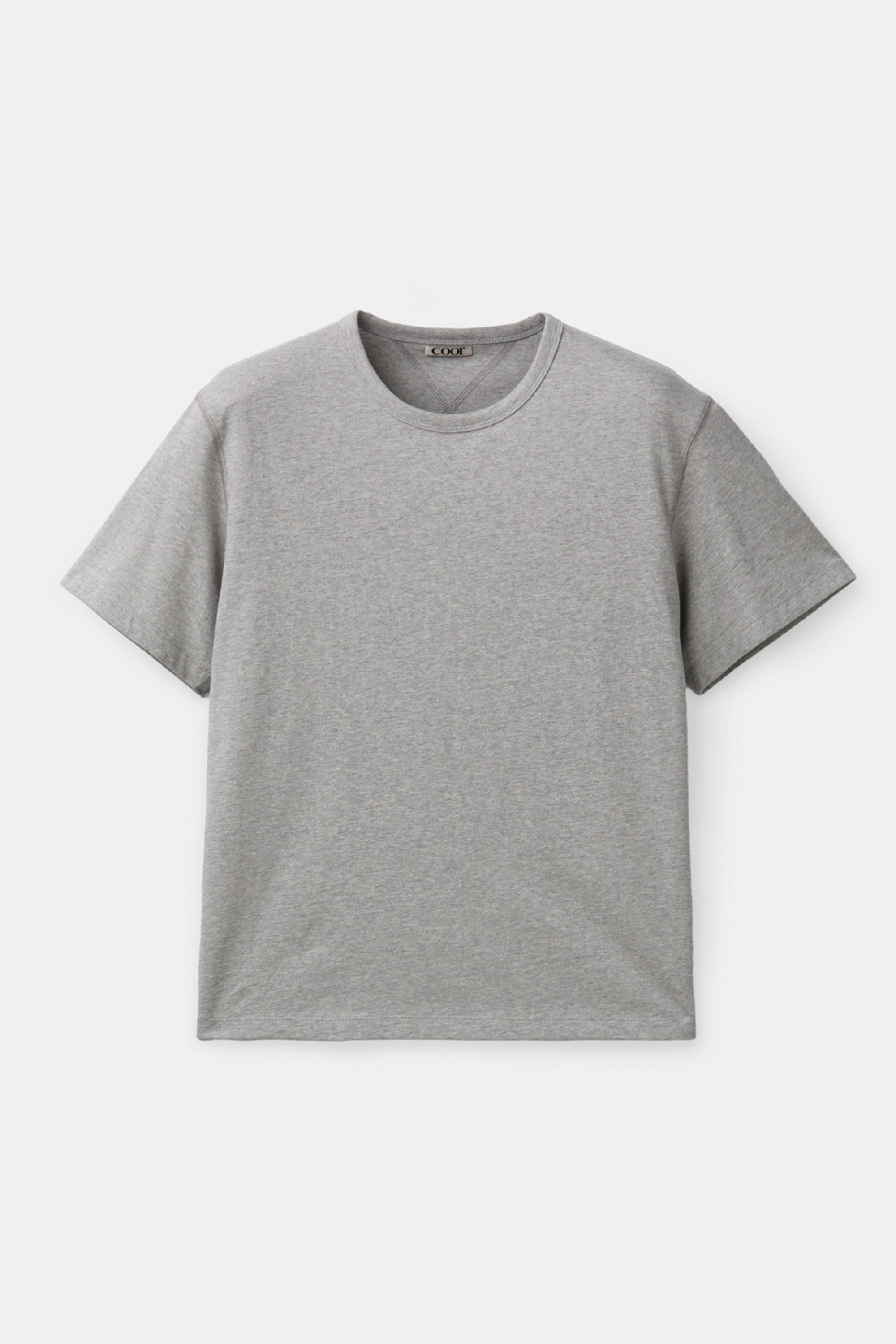 CHAIN STITCH POINTED CROP T-SHIRT