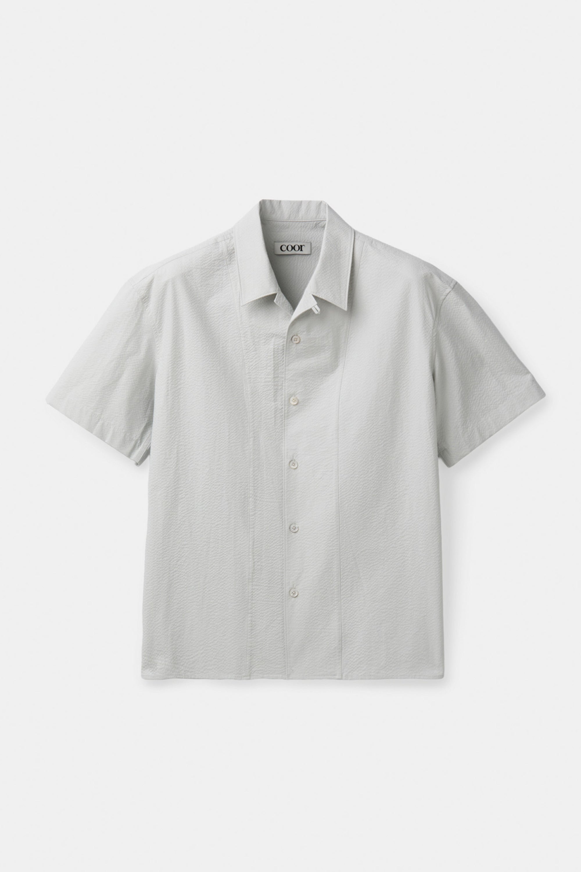 PANEL LINE CAMP COLLAR HALF SHIRT