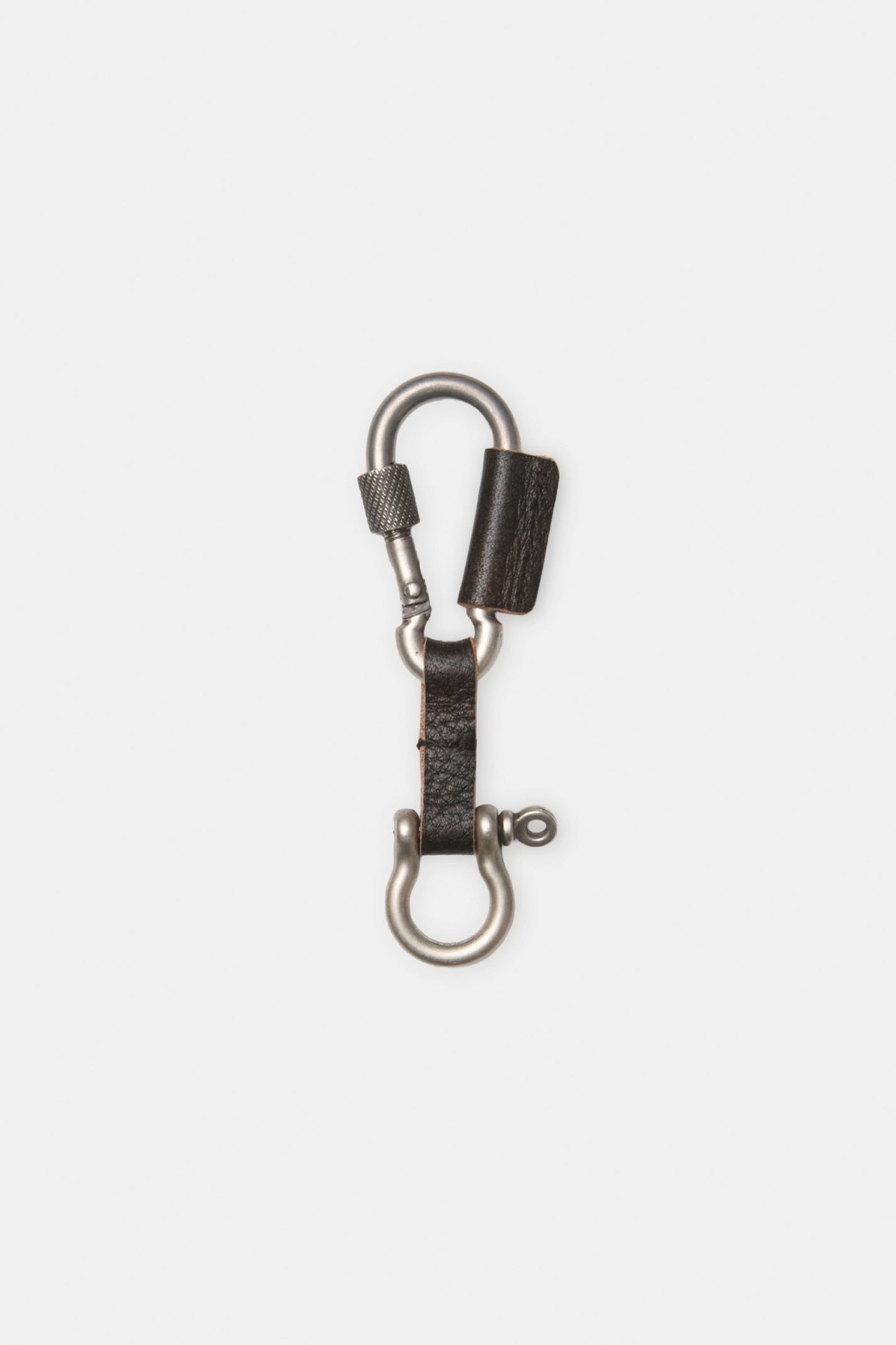 COW LEATHER CARABINER KEYRING