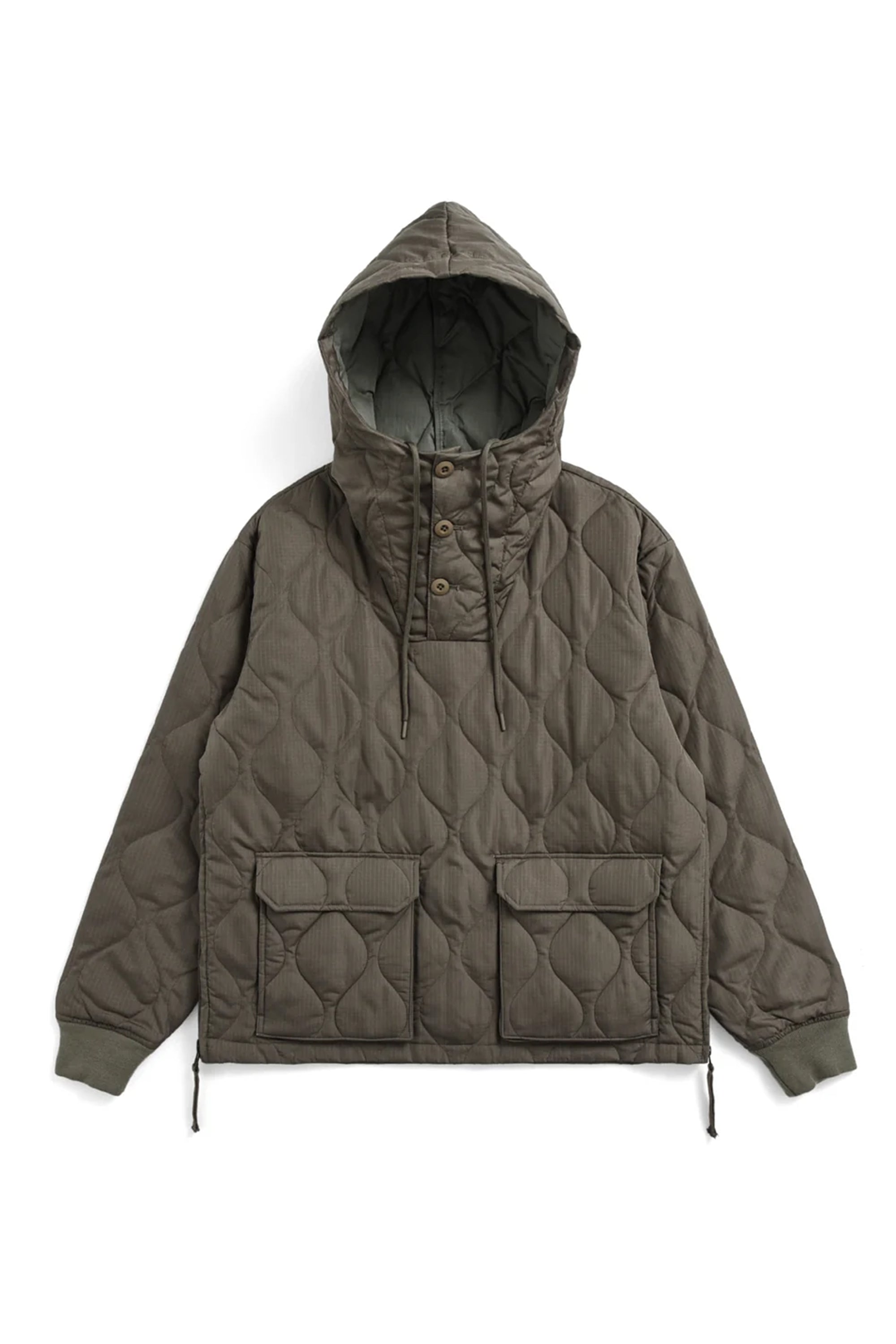 MILITARY PULL OVER DOWN HOODIE