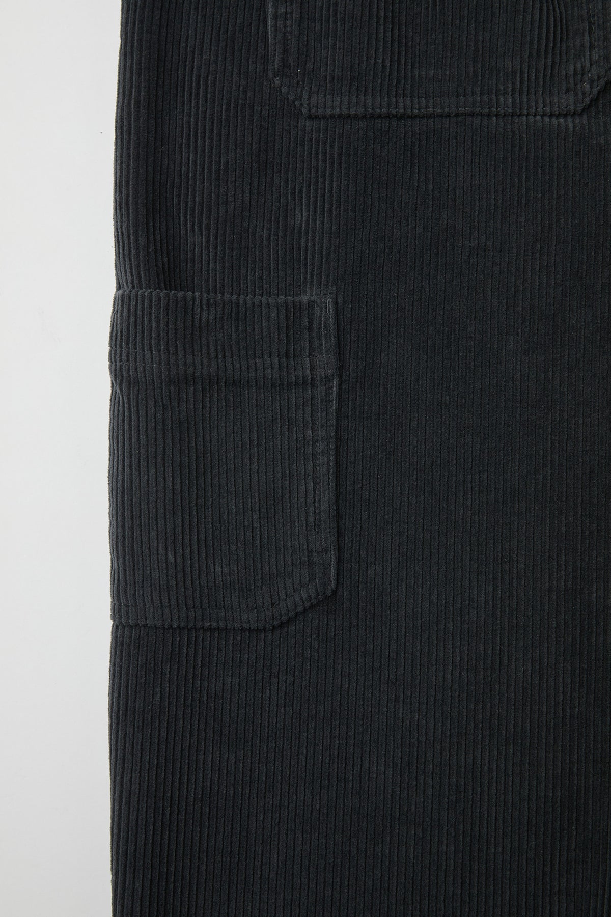 Corduroy carpenter pocket pants (Charcoal)