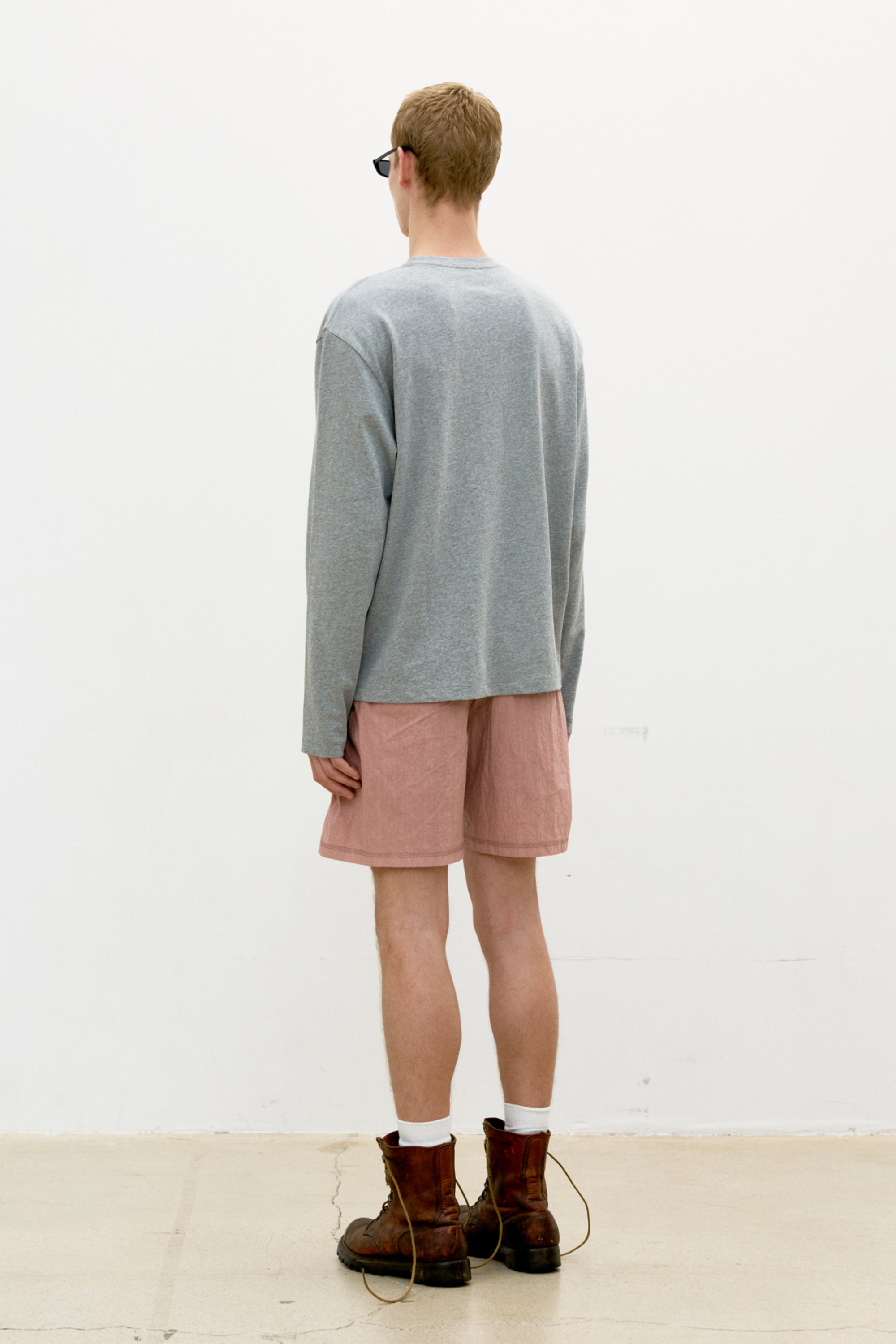 ONE-POCKET LONG SLEEVE HENLEY T-SHIRT