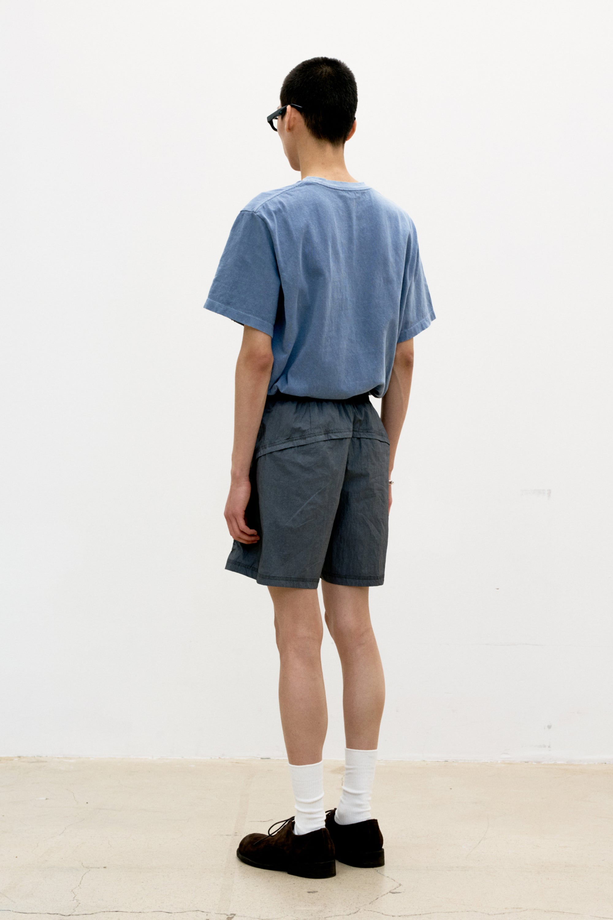 DAMAGED COLOR DYED CROP T-SHIRT