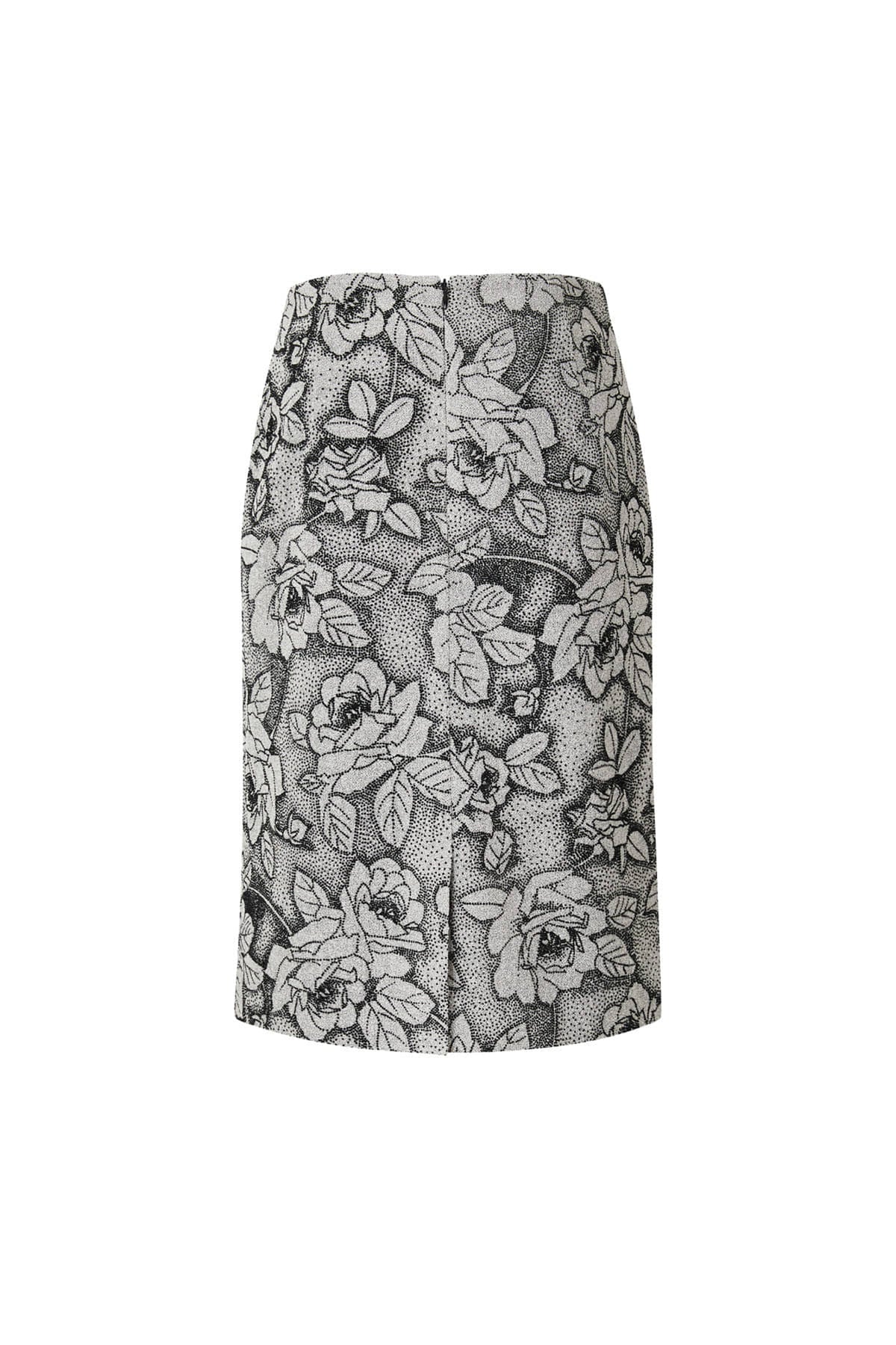 DOT ROSE WOOL SKIRT