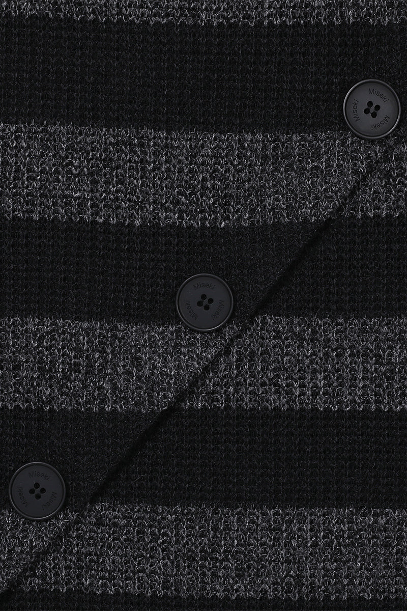 Diagonal crochet knit top STRIPE