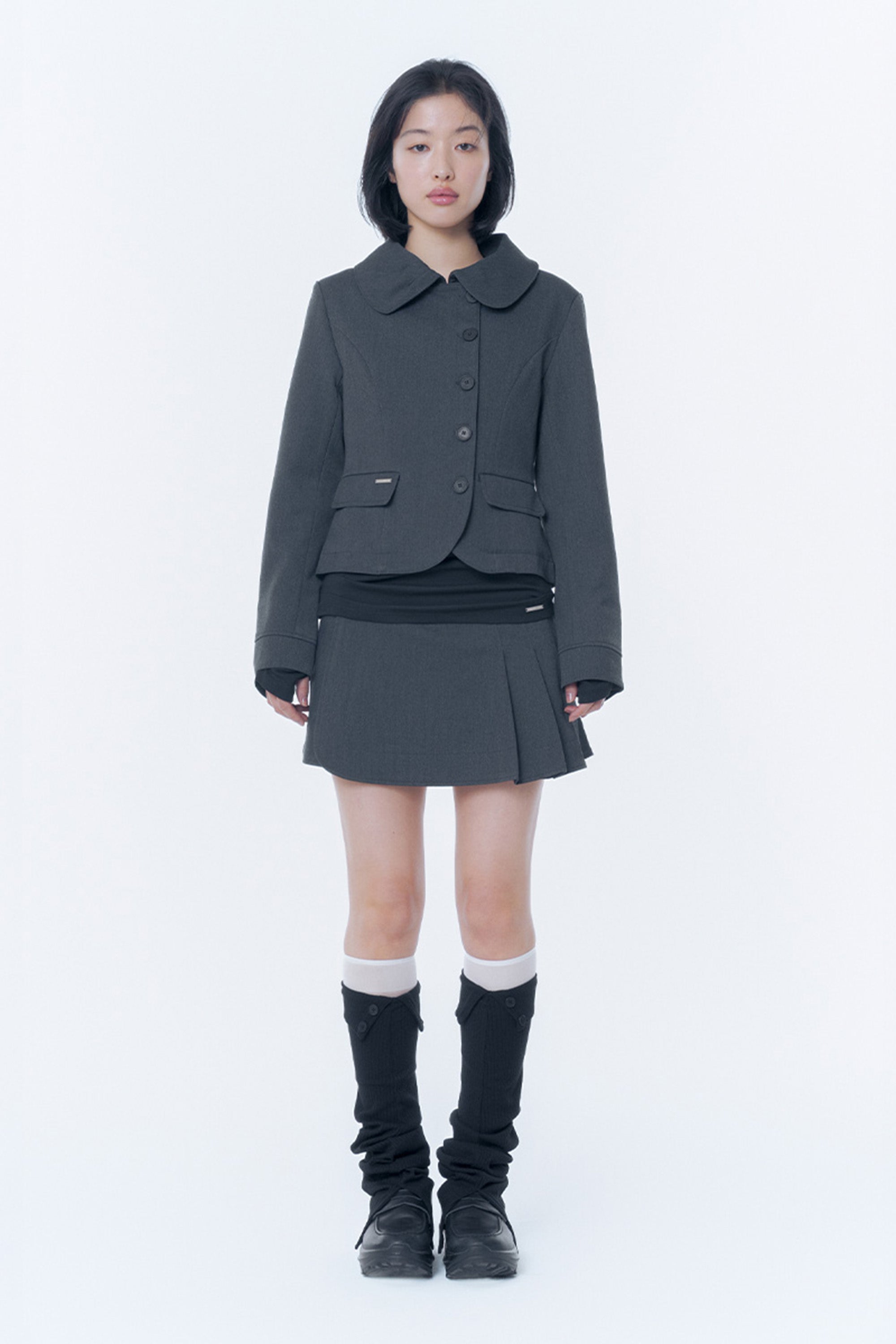Button slit leg warmer
