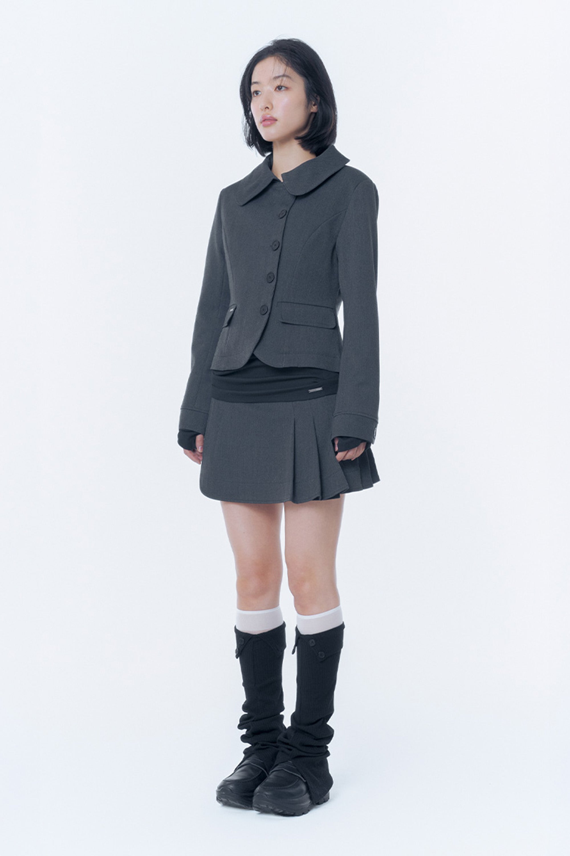Button slit leg warmer