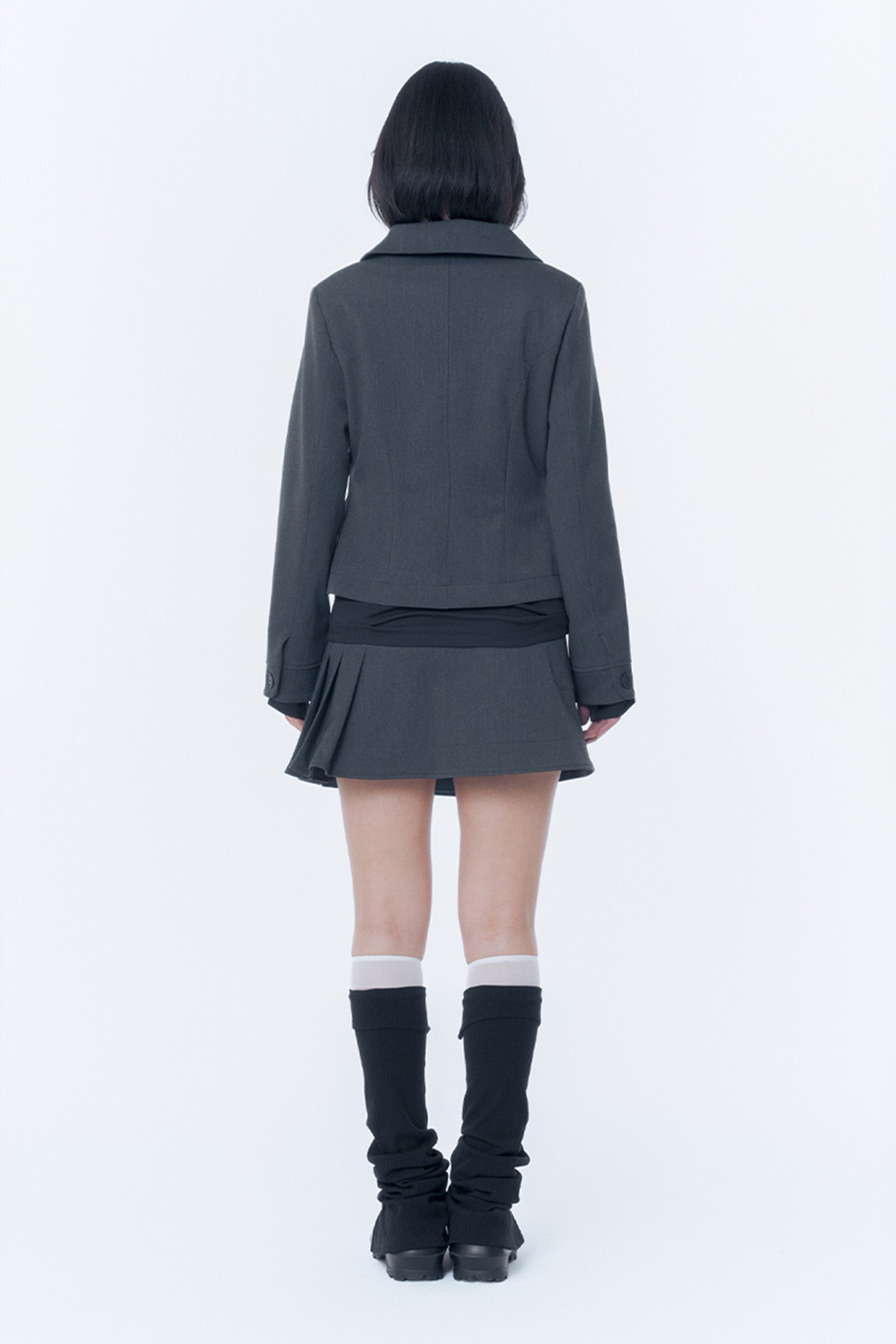 Button slit leg warmer