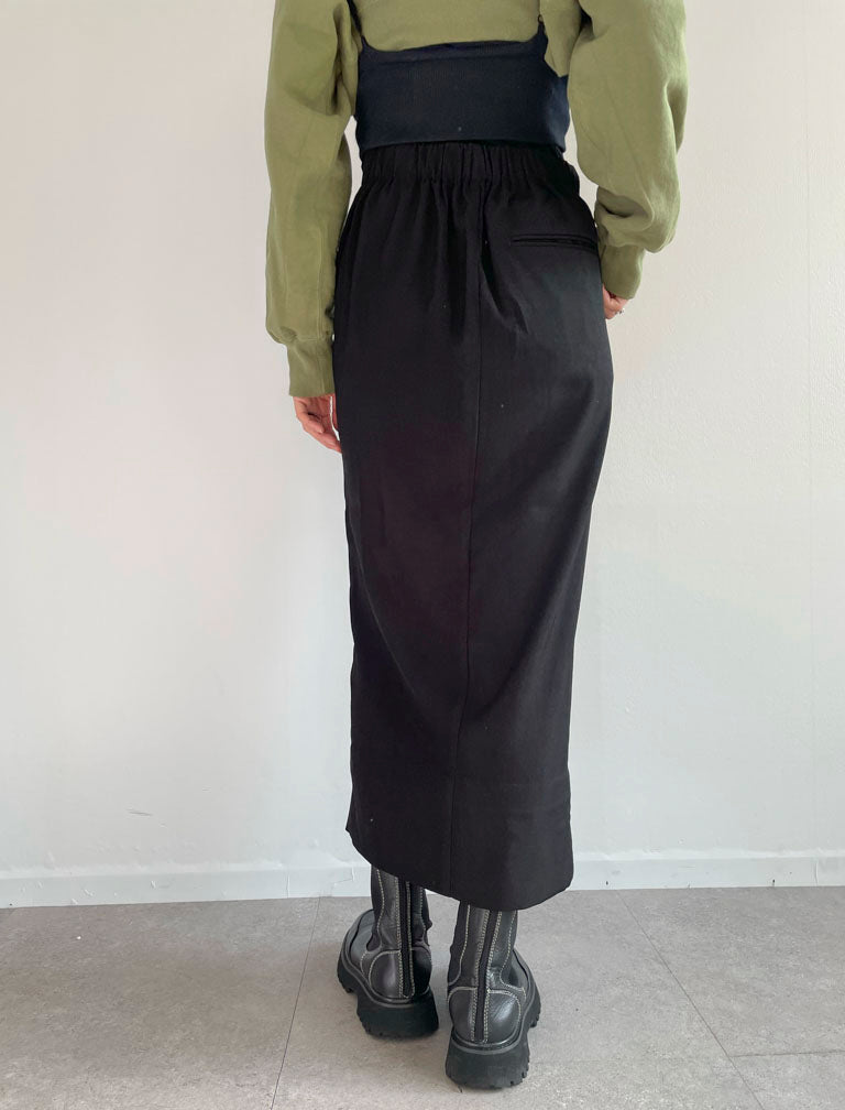 Wrap Skirt / BLACK / 166cm