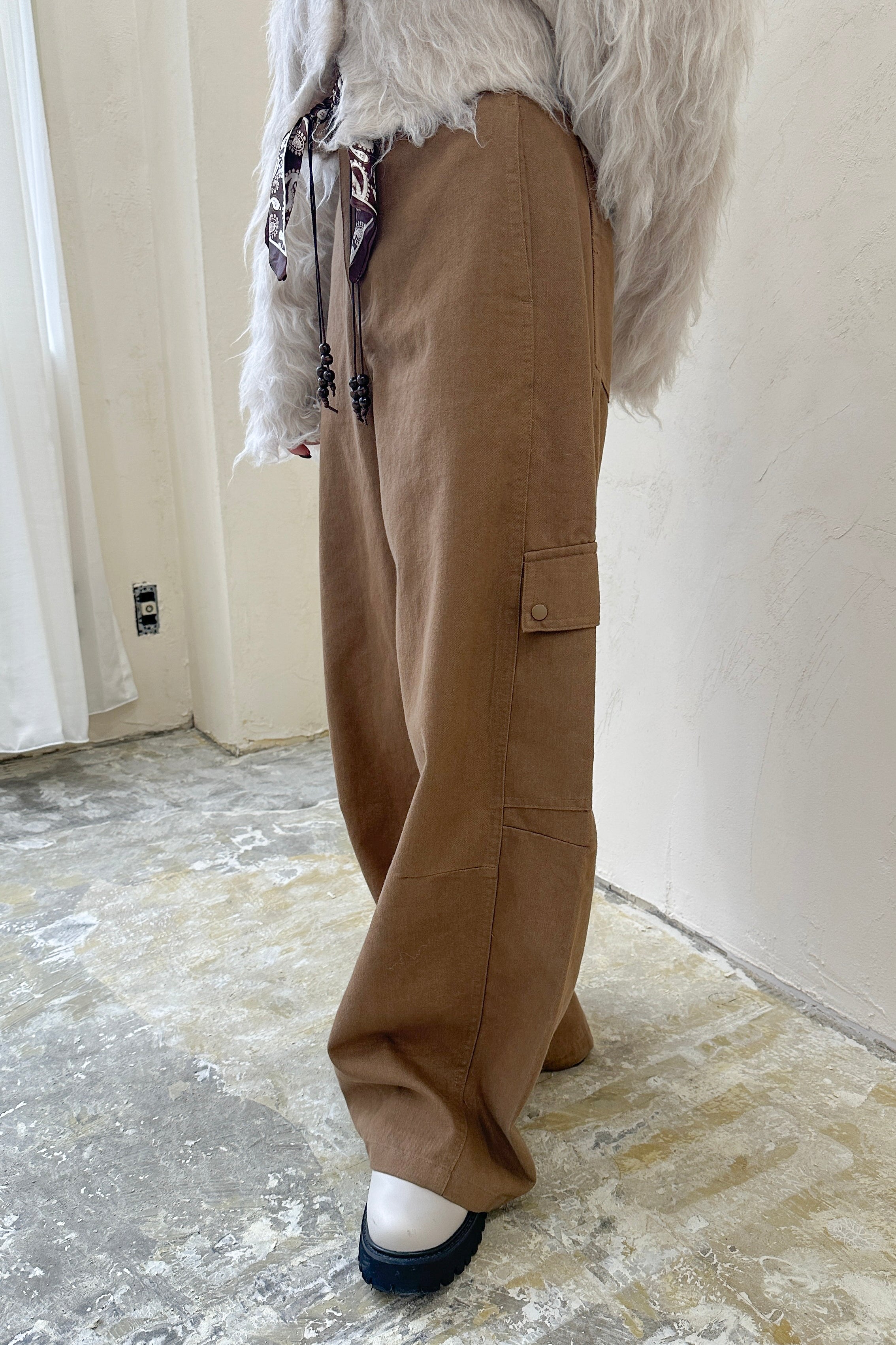 《IMPORT》 Belted Cargo Pants
