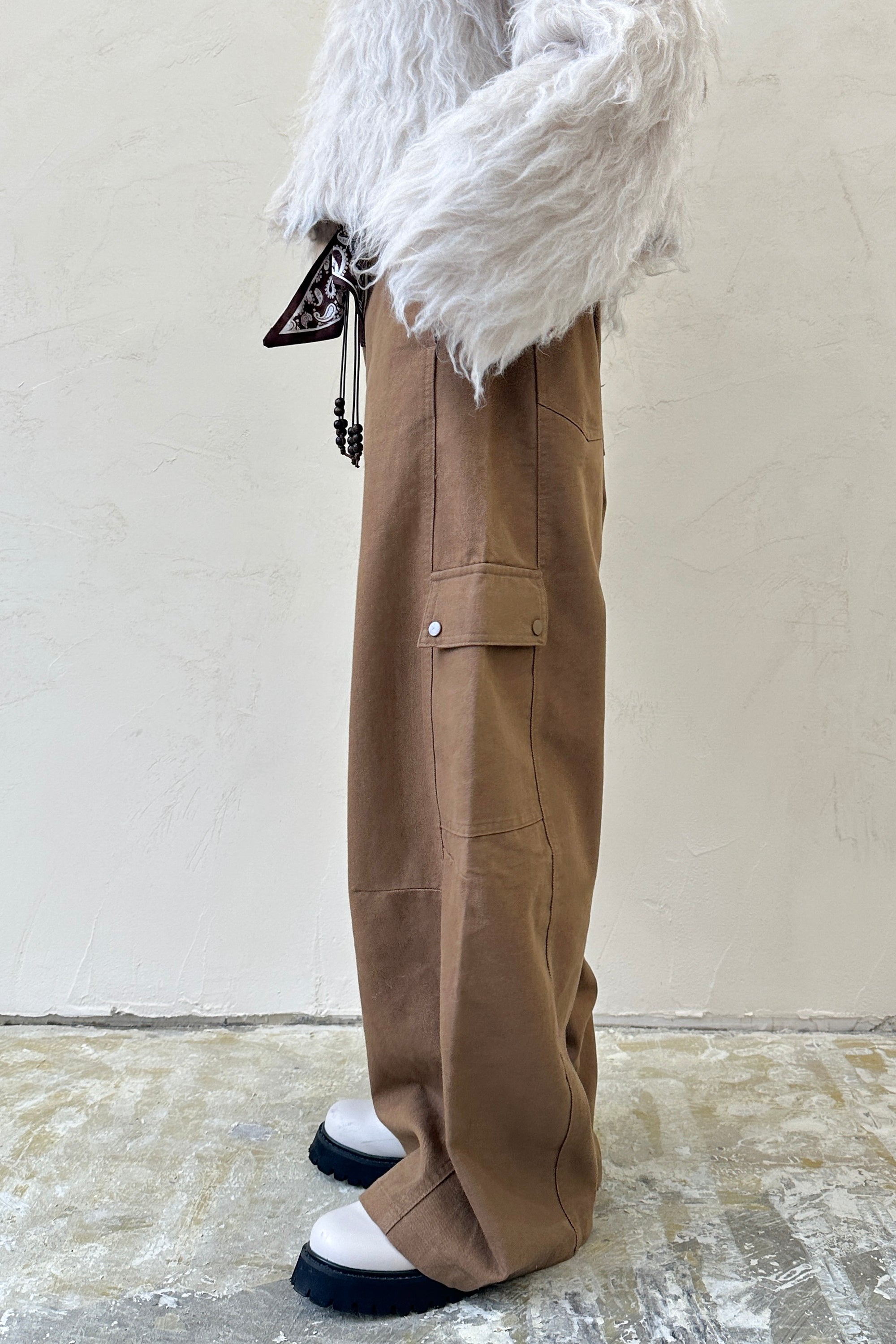 《IMPORT》 Belted Cargo Pants