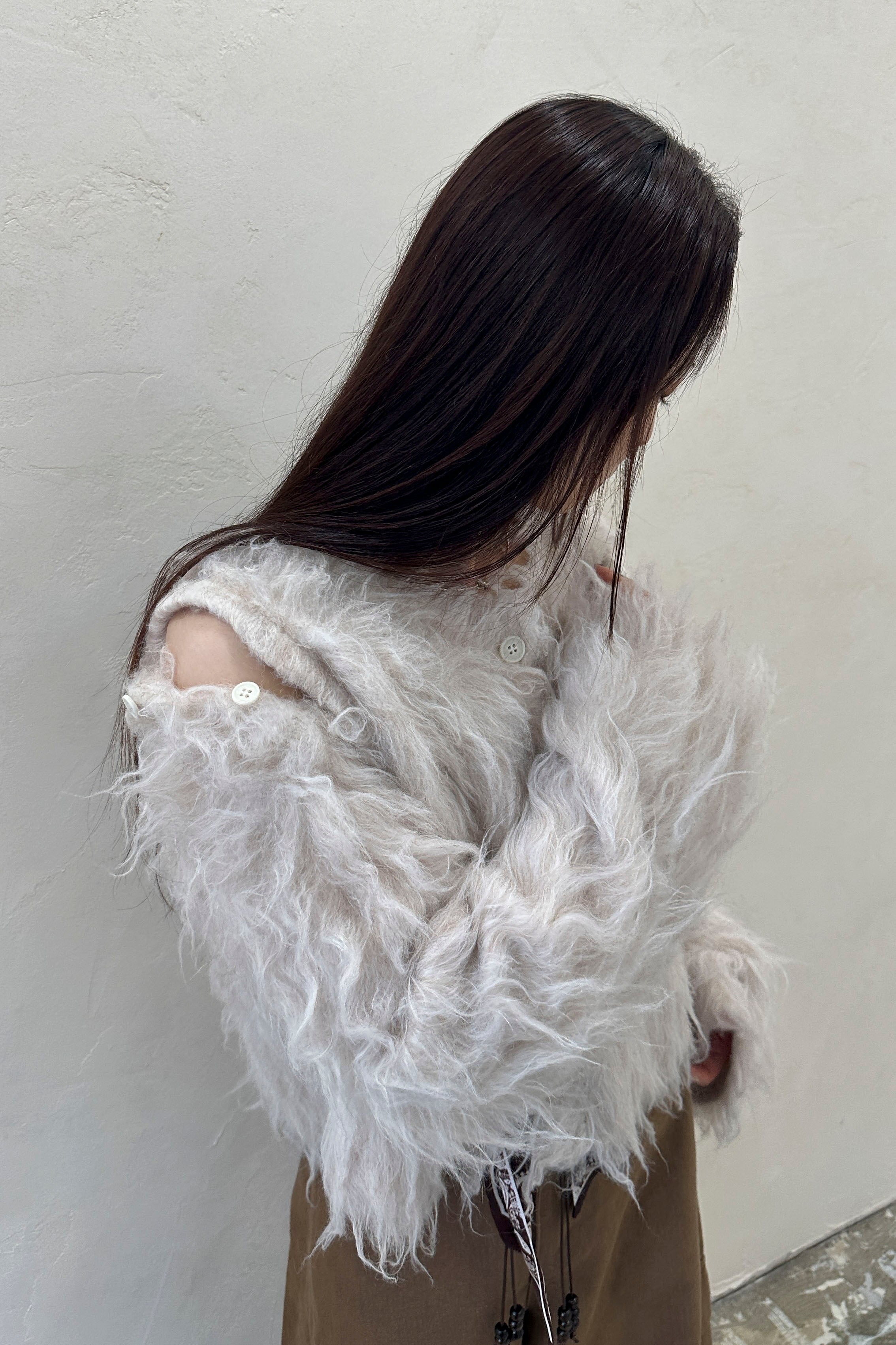 Multi Way Shaggy Cardigan