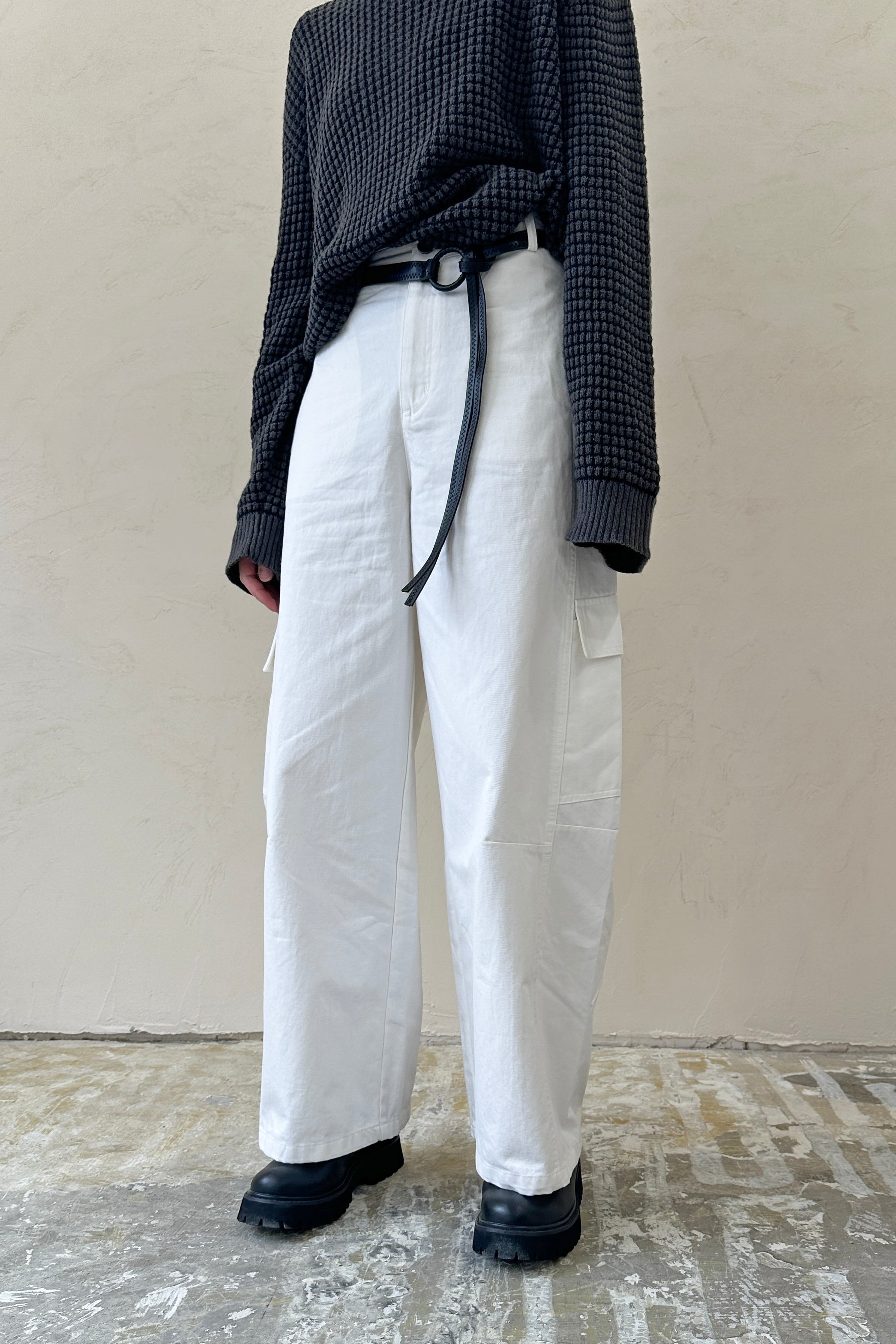 《IMPORT》 Belted Cargo Pants