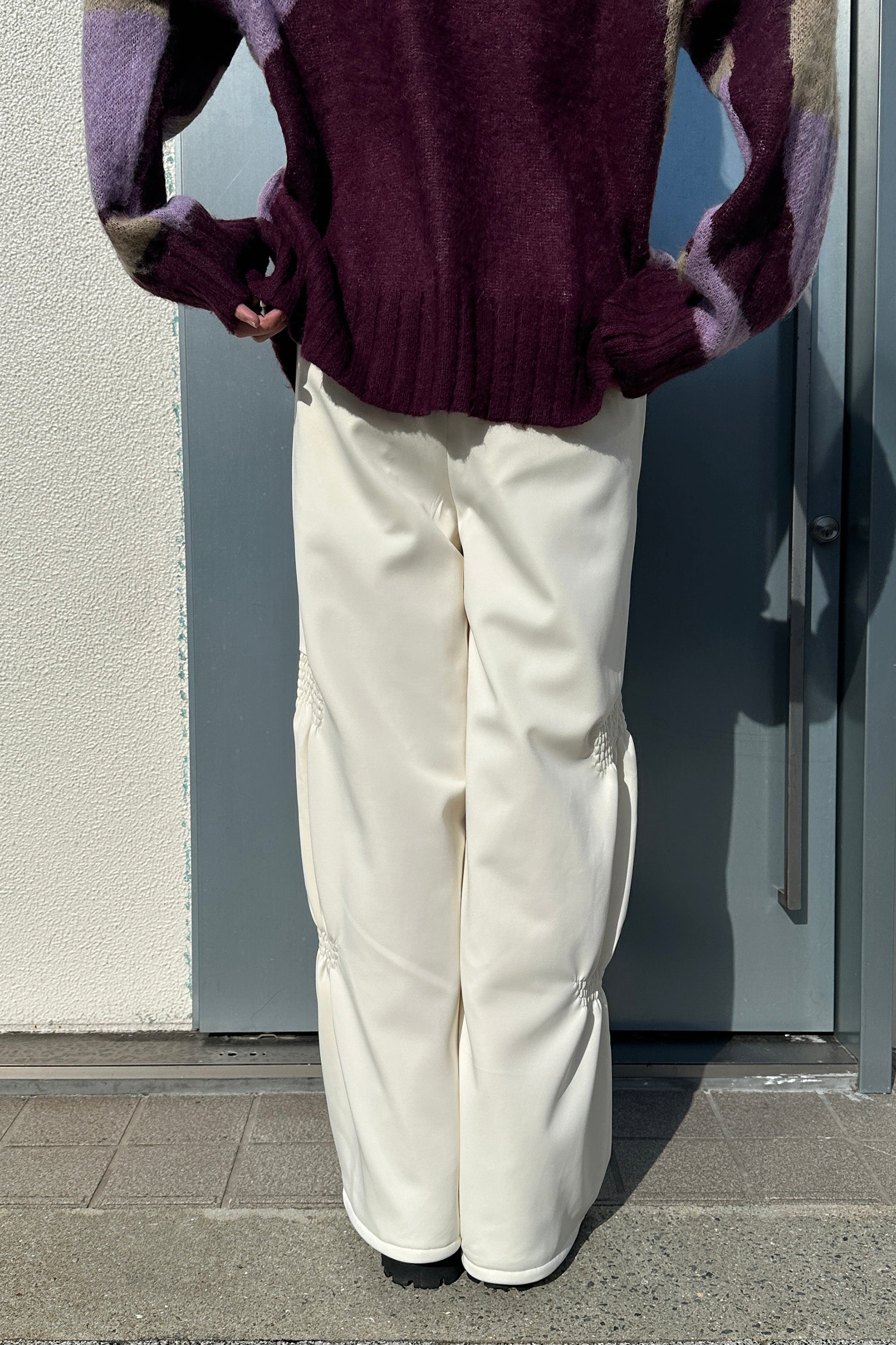 Padded Gathered Pants