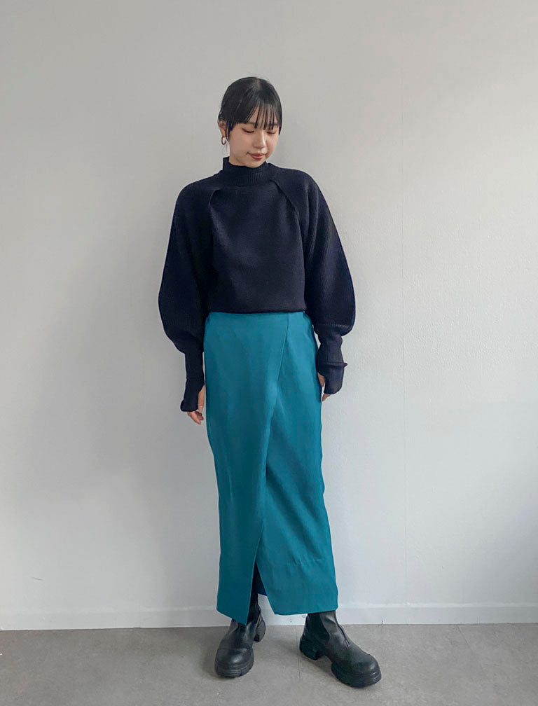 Wrap Skirt / GREEN / 158cm