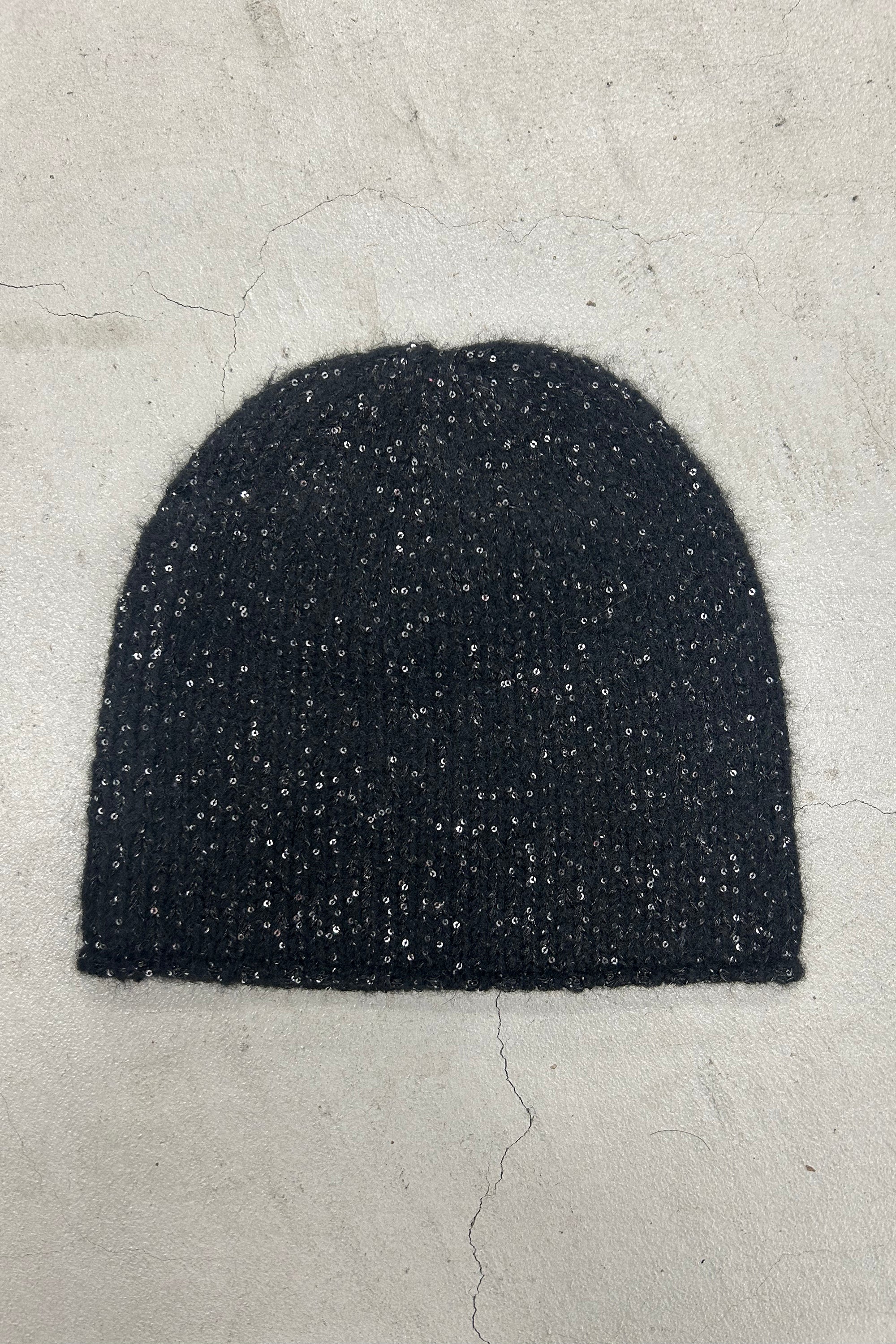 sequins knit beanie