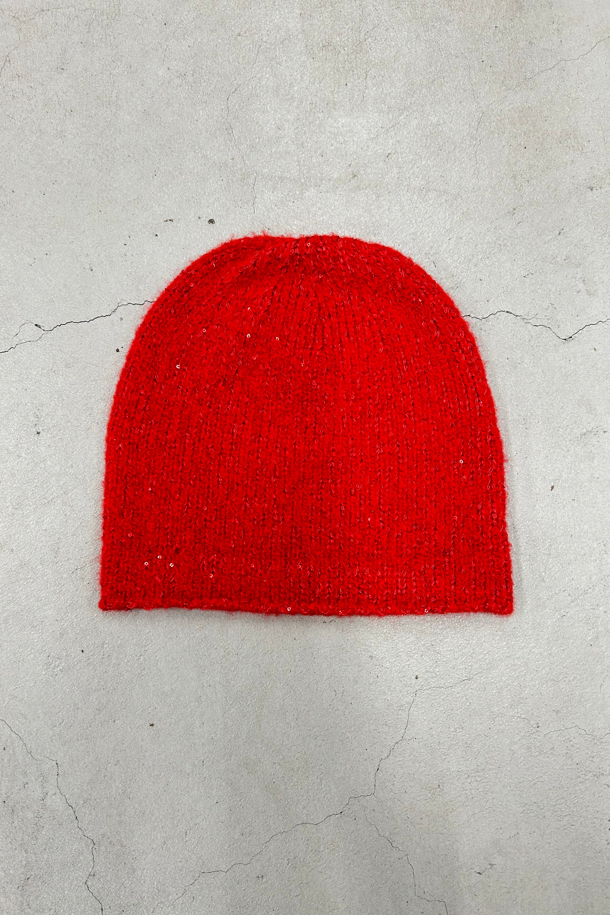 sequins knit beanie