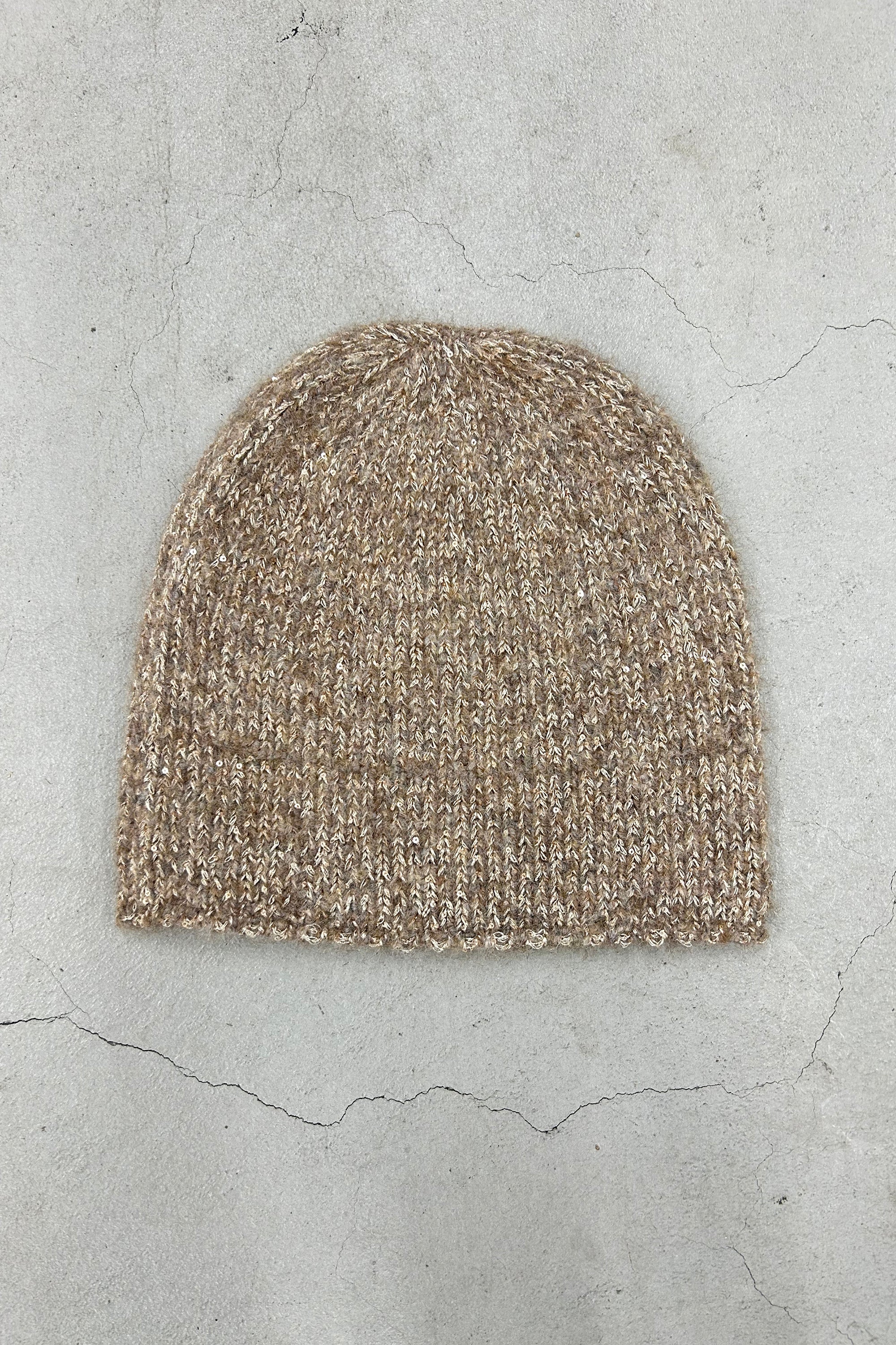 sequins knit beanie