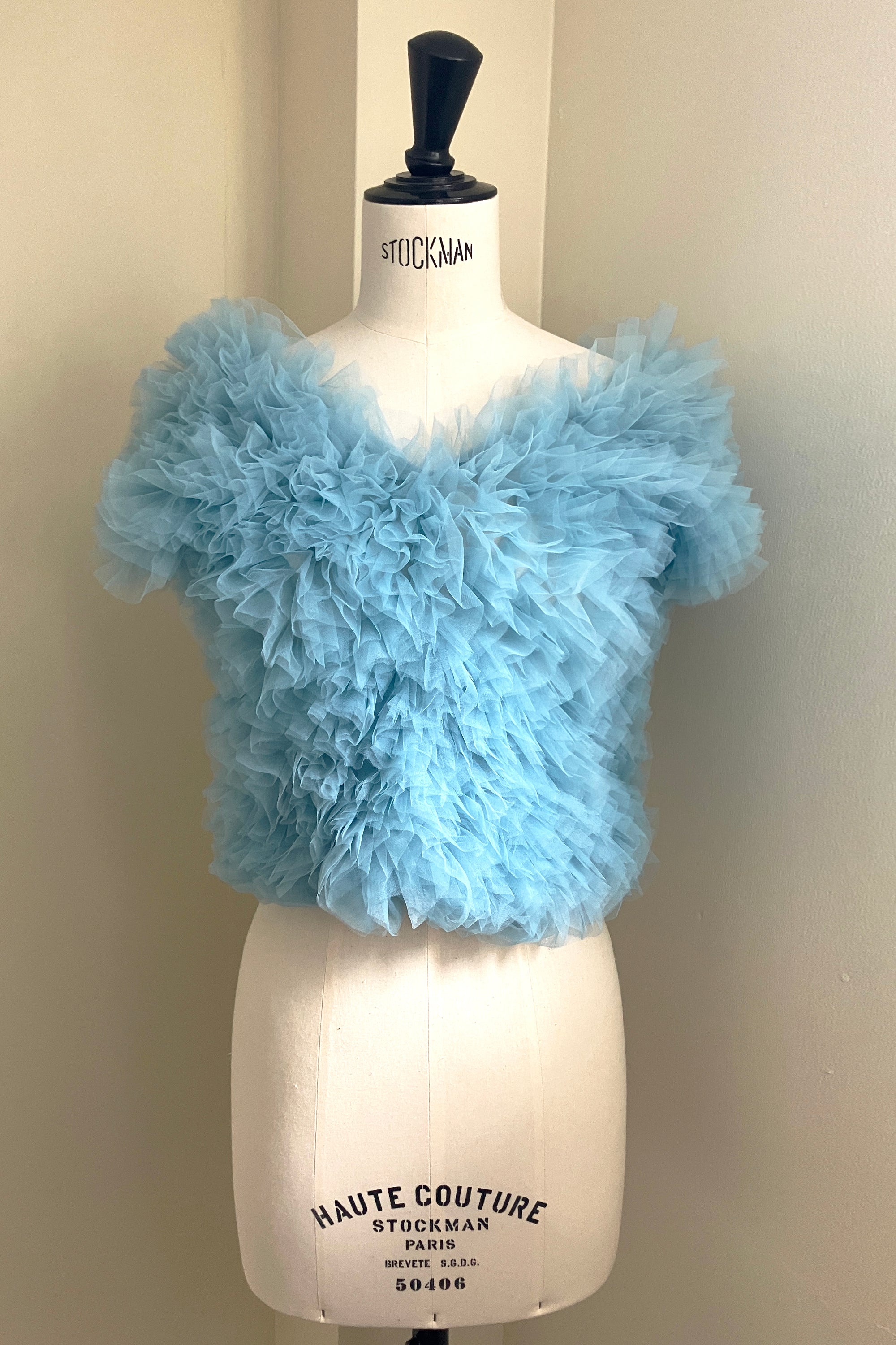 《WEB限定》《残り僅か》Tulle Sleeveless Blouse