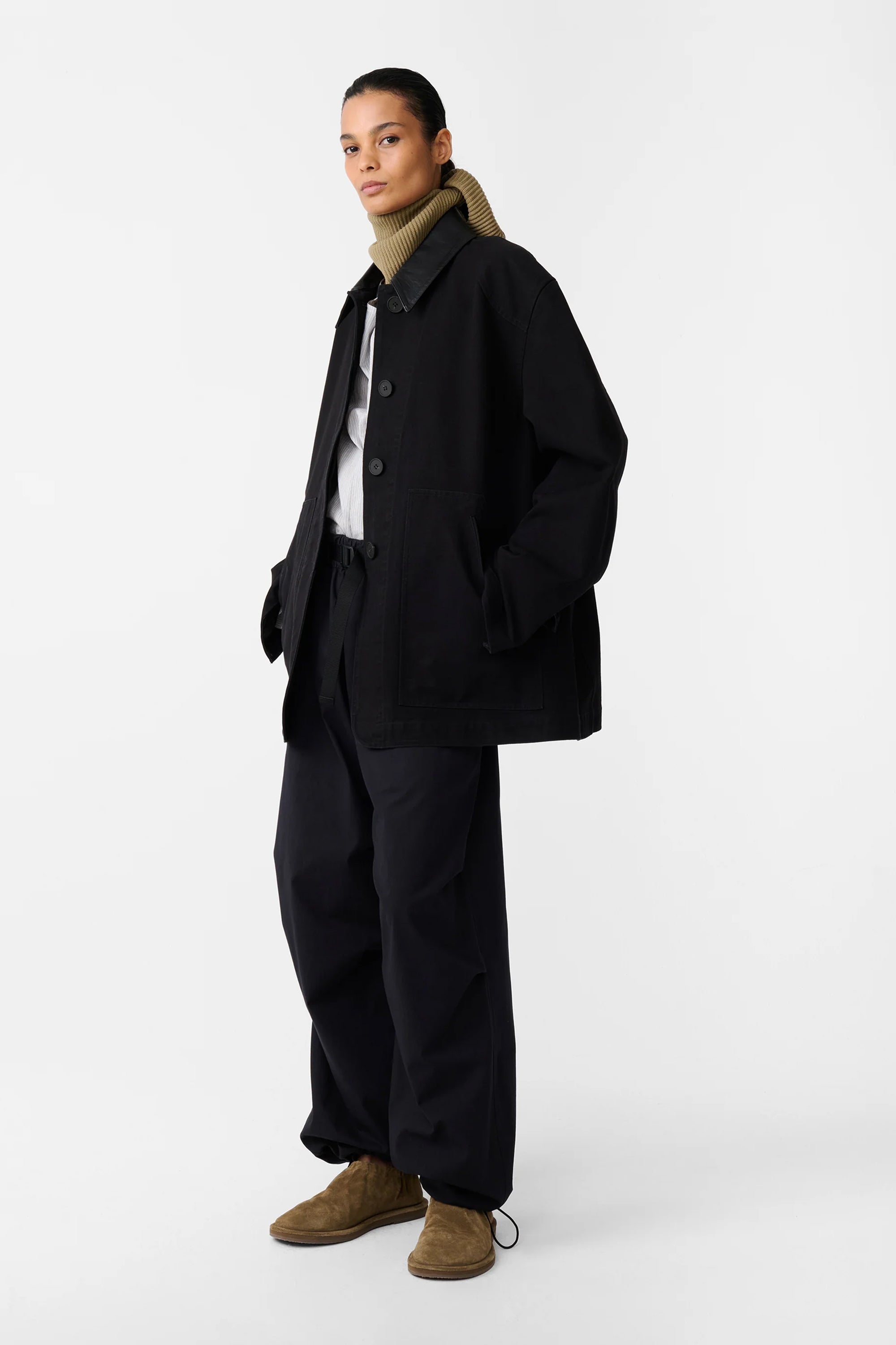 LEADER JACKET IN DARKEST NAVY