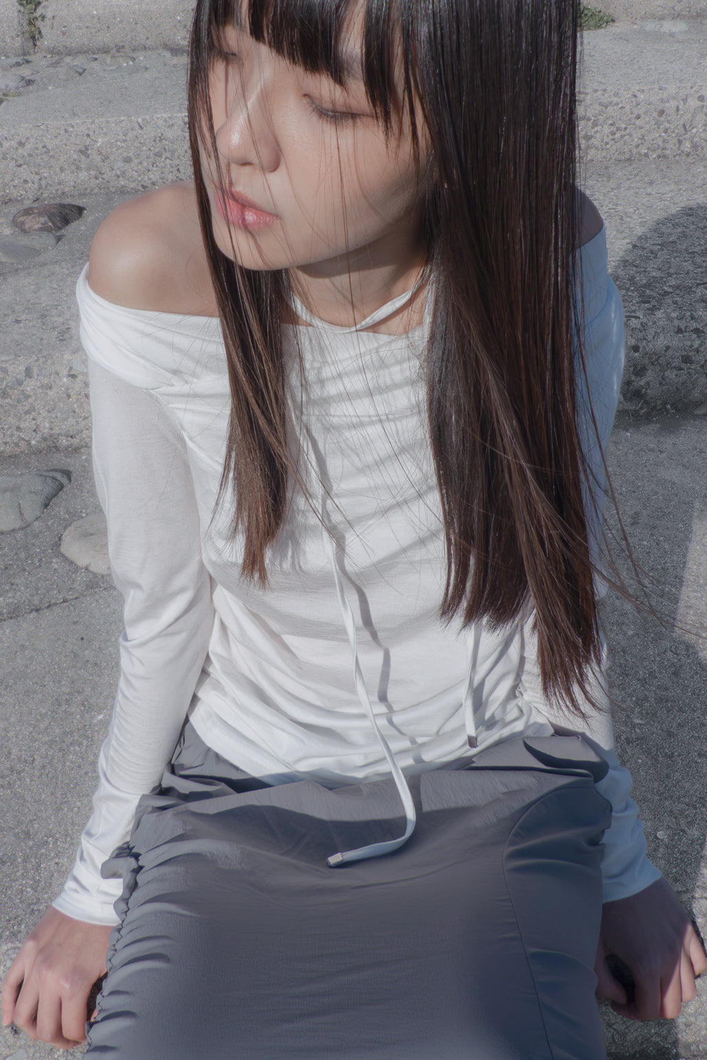 Long Sleeve Drape Tops