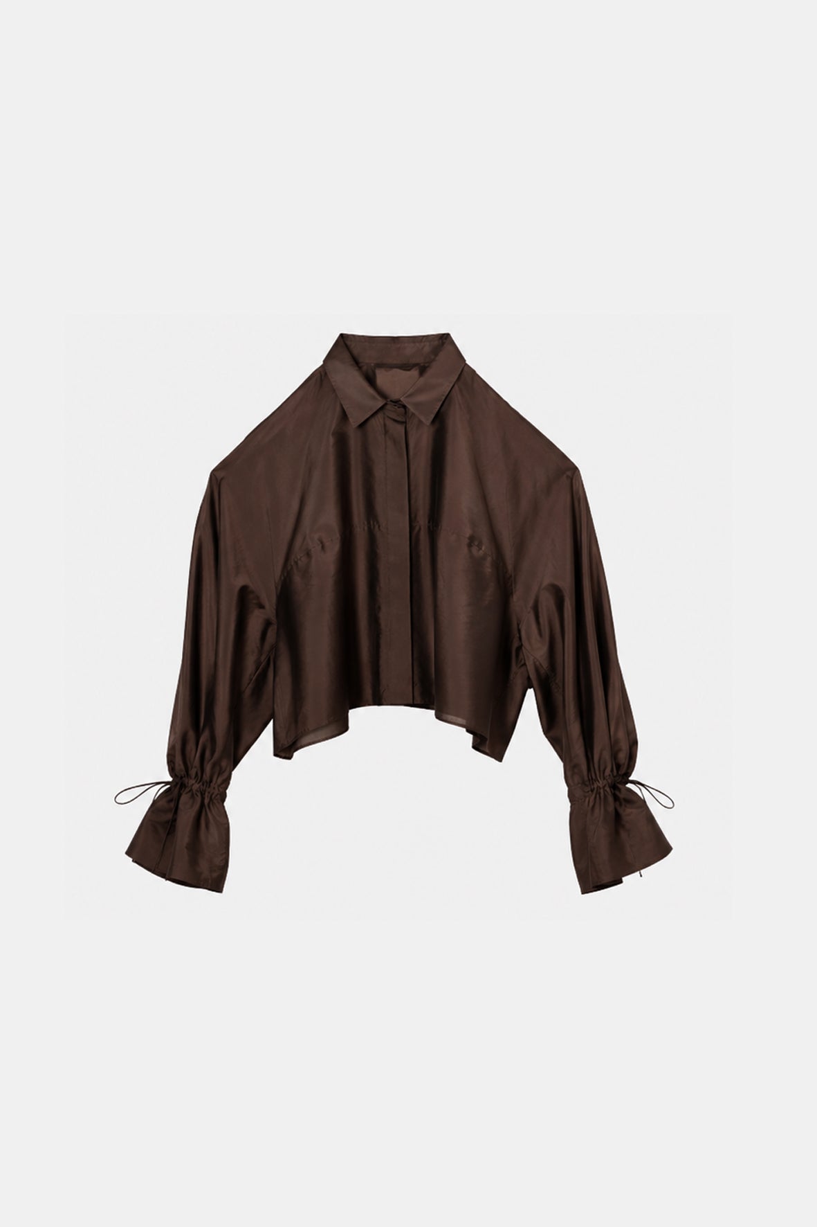 Sheer Drawsting Shirts
