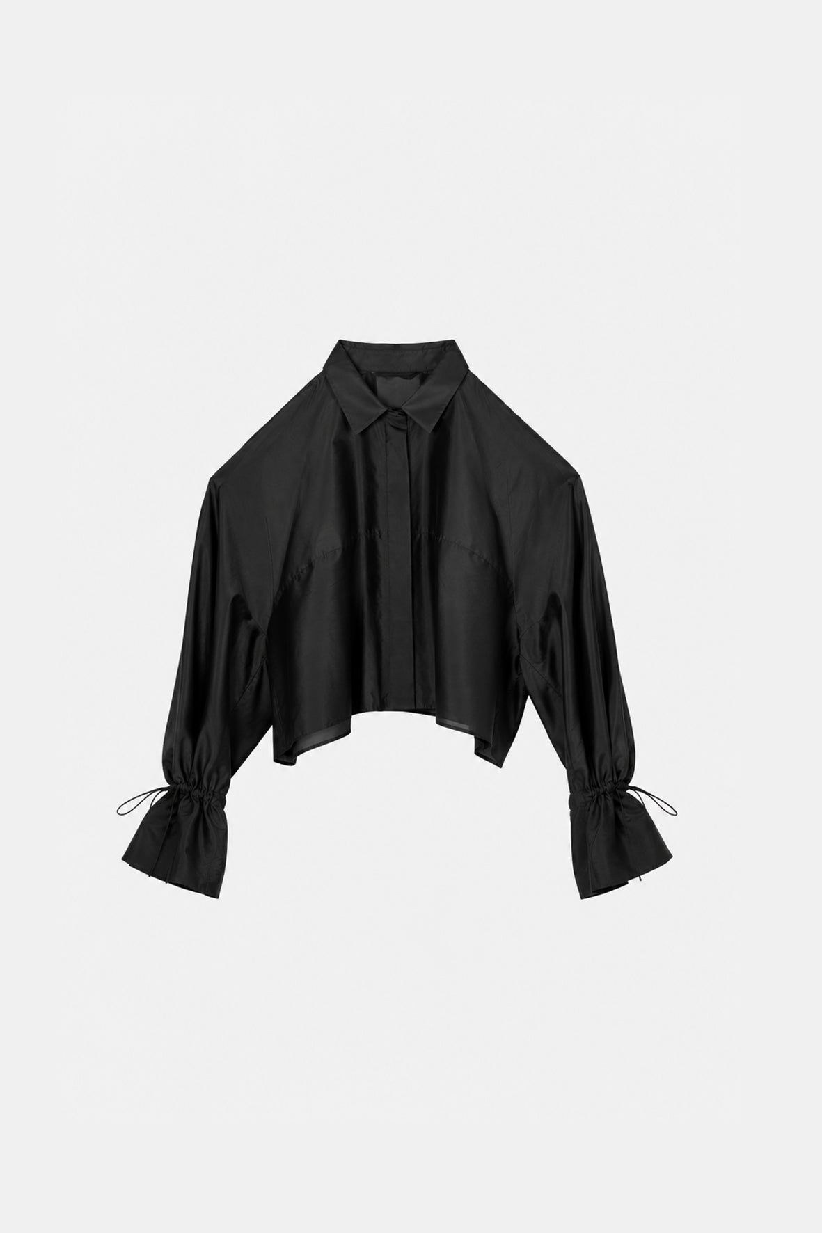 Sheer Drawsting Shirts