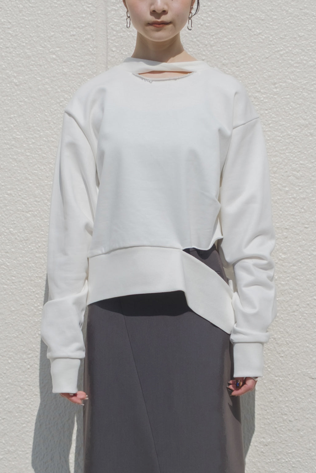 Unisex Cut Off Design Sweat