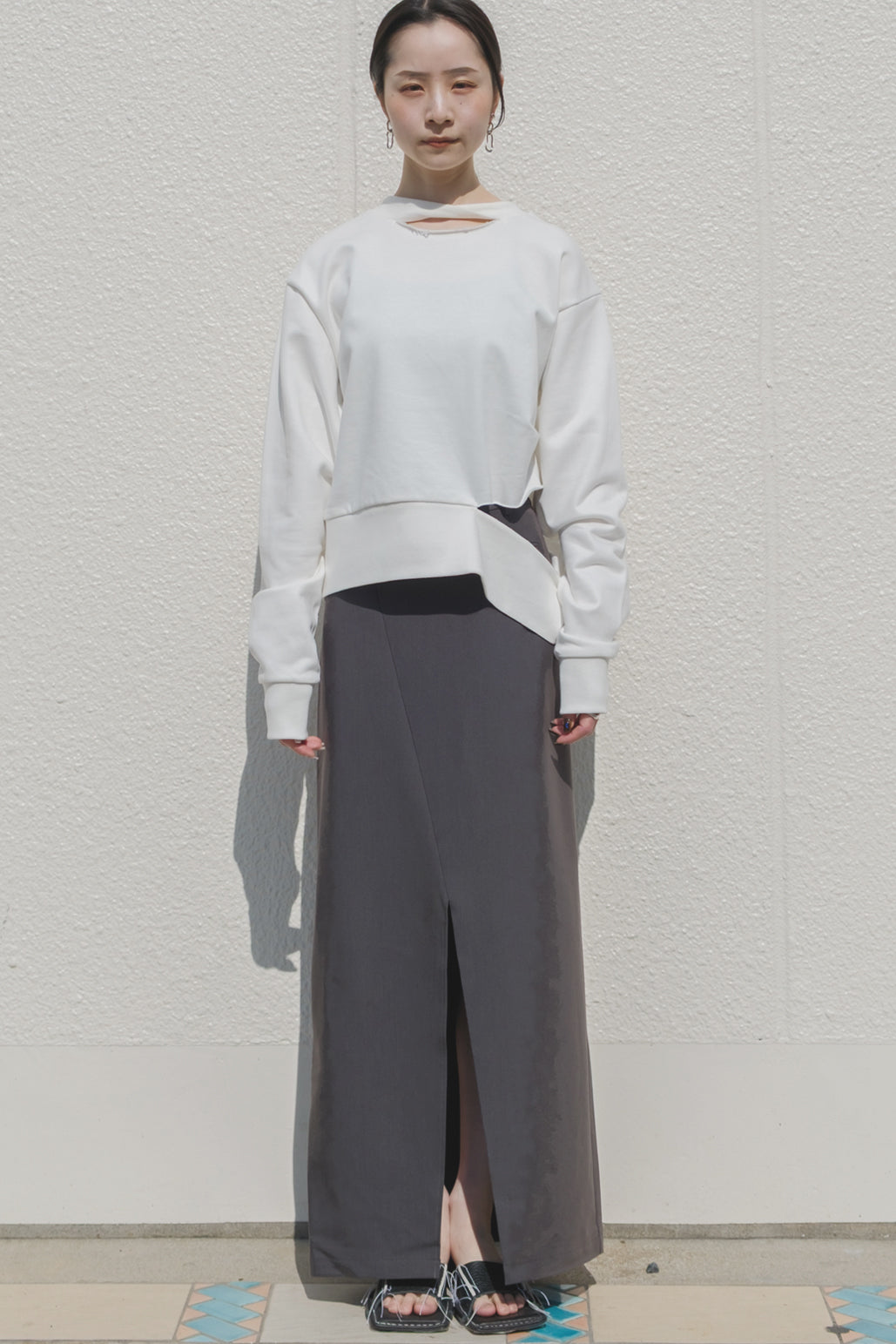 Unisex Cut Off Design Sweat