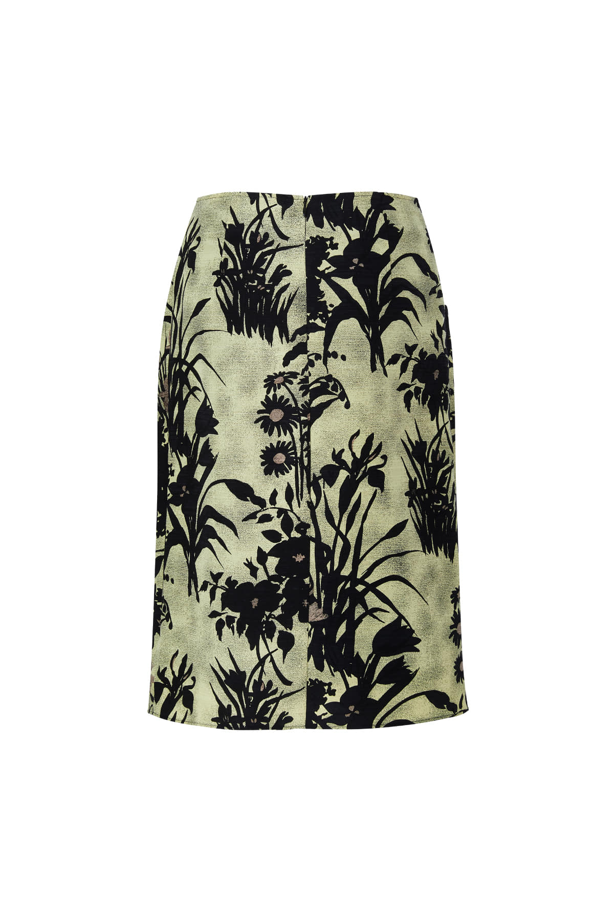 ARC SILK PRINT SKIRT
