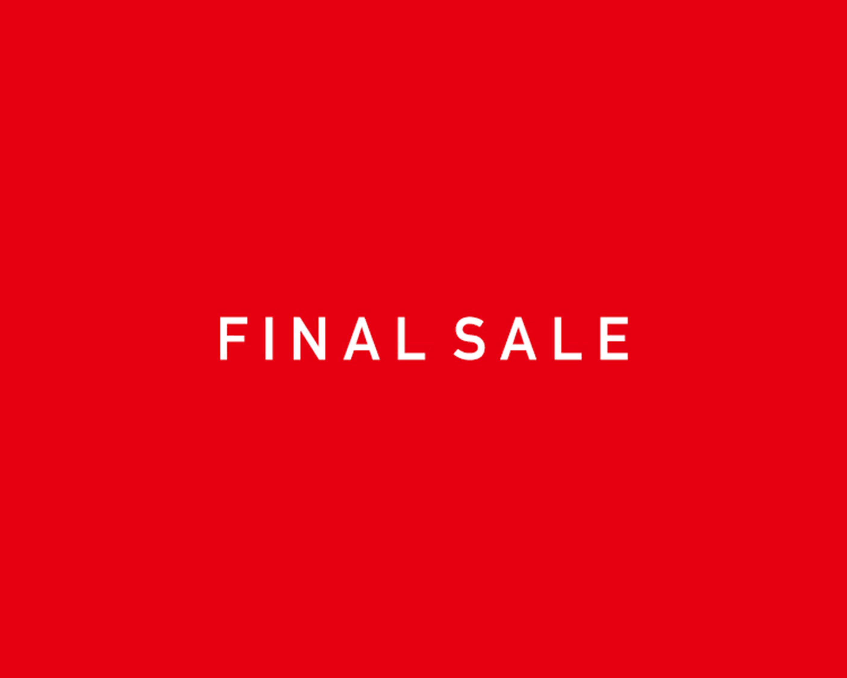 《FINAL SALE!!》今夏最後のマークダウンスタート！