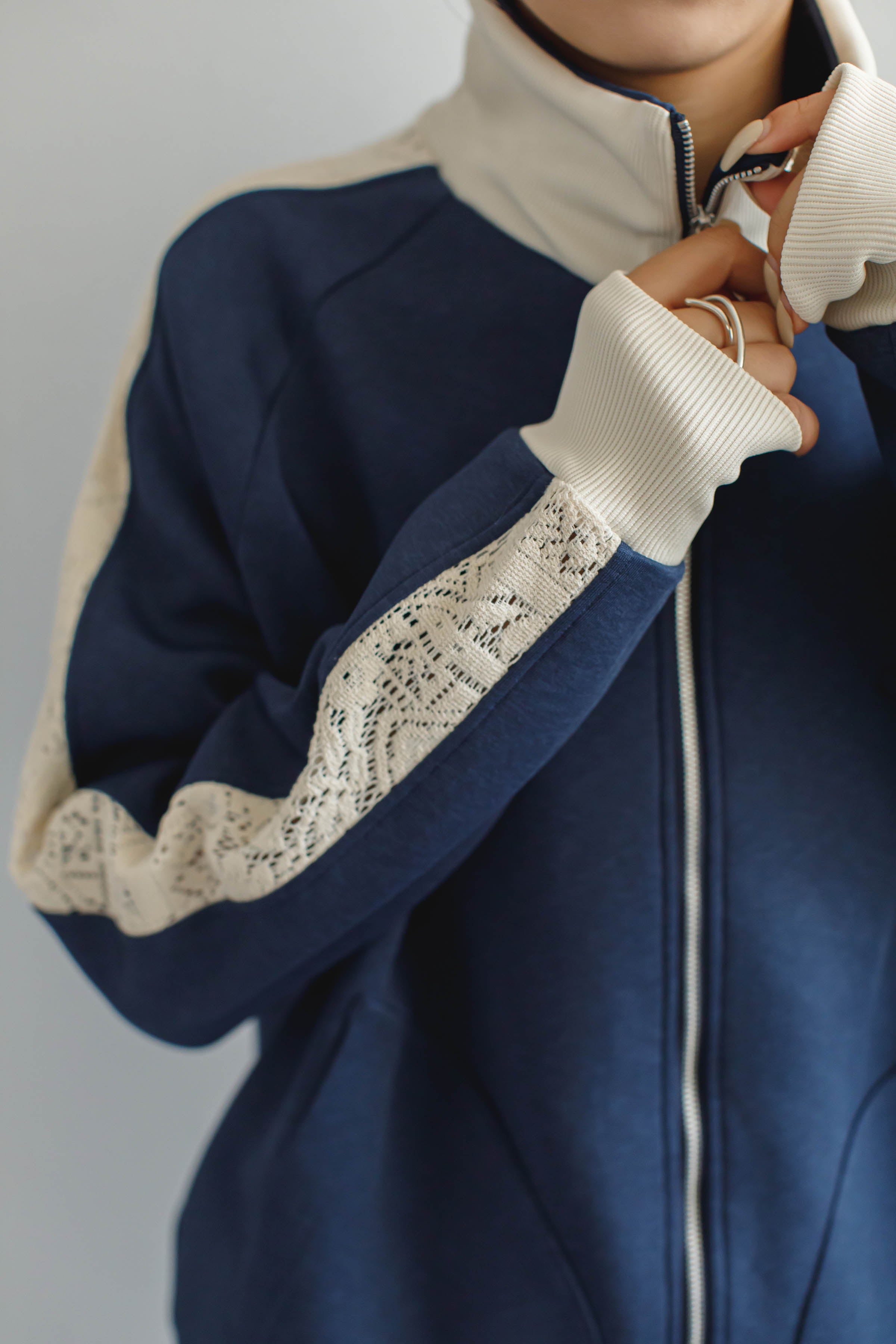 Lace Line Track Jacket