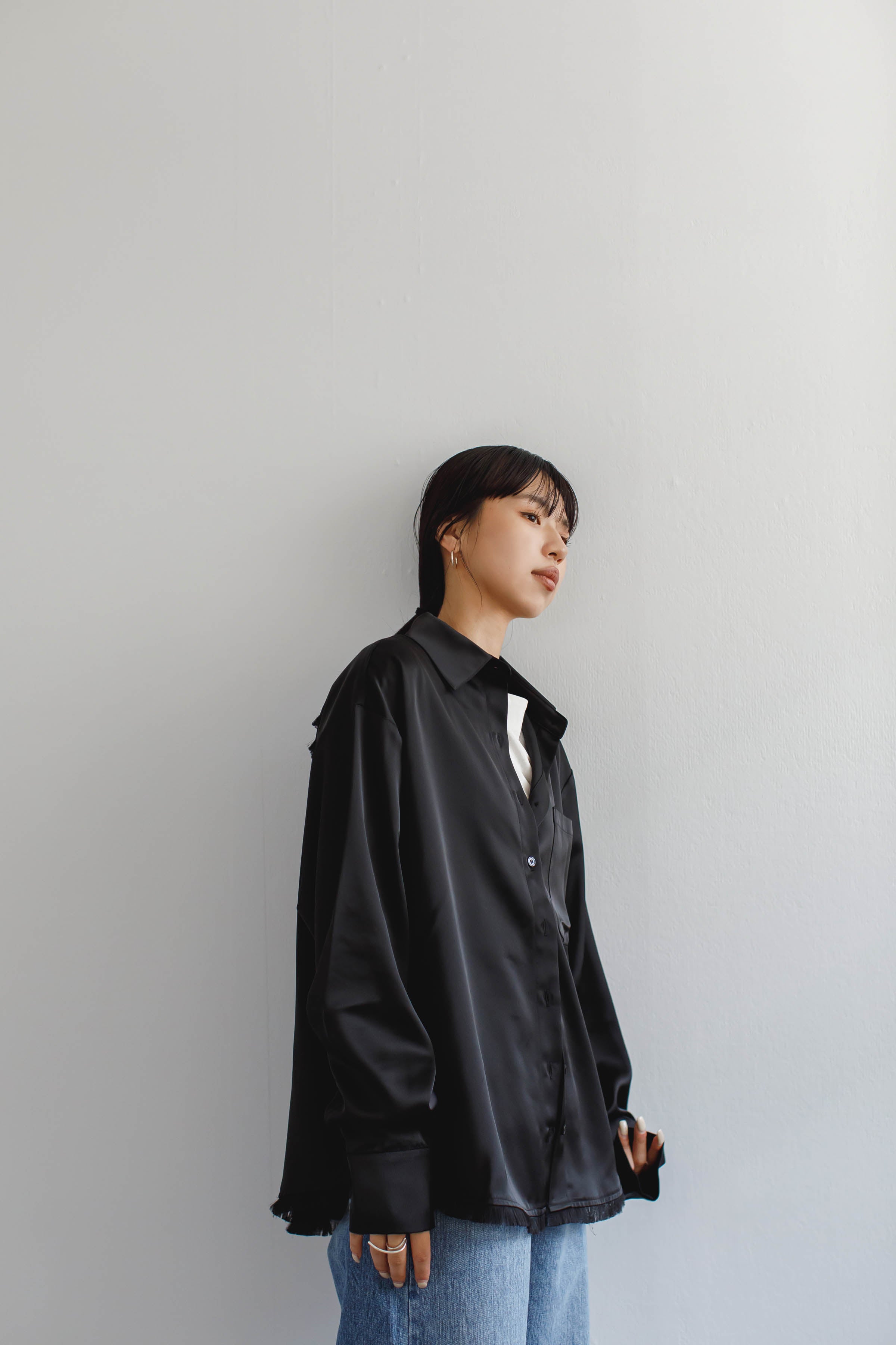 Fringe Satin Shirt［50%OFF］