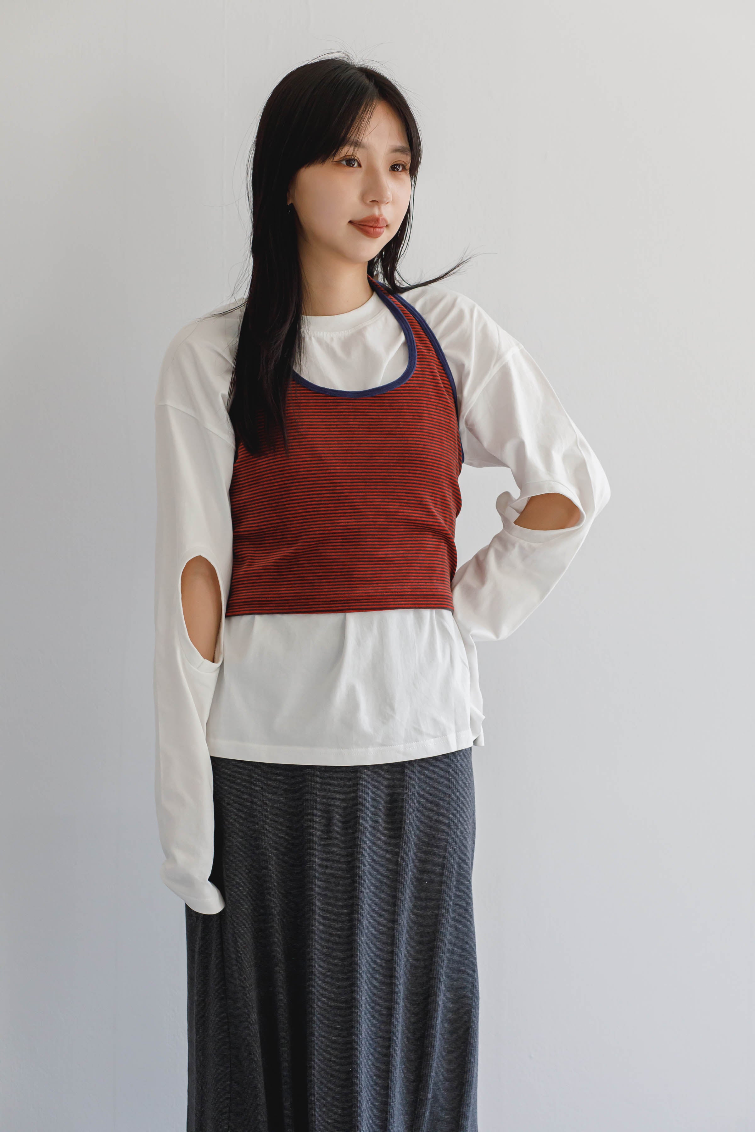 Arm Hole Long T-shirt［50%OFF］