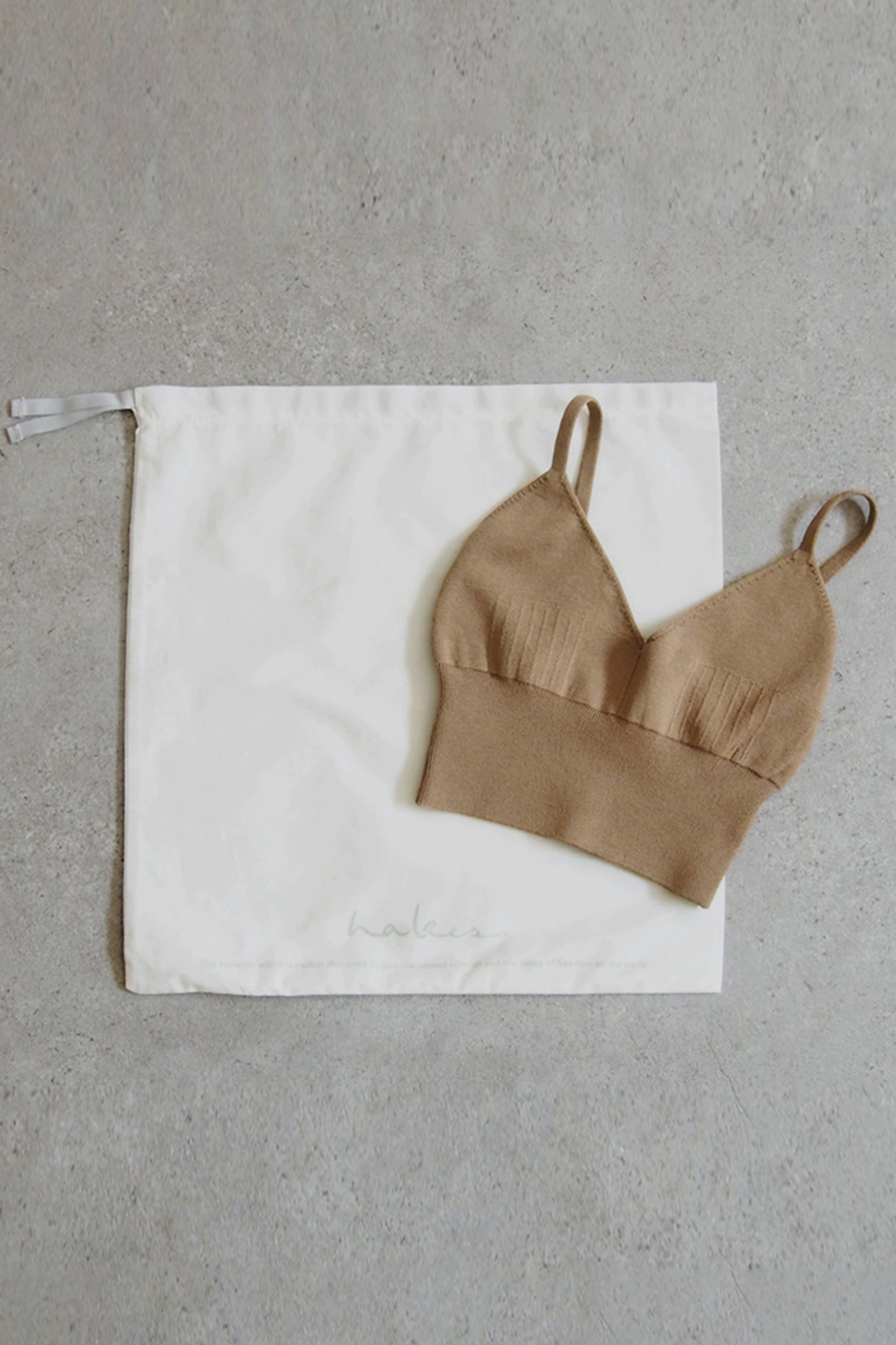 V Neck Knit Bra Top［50%OFF］