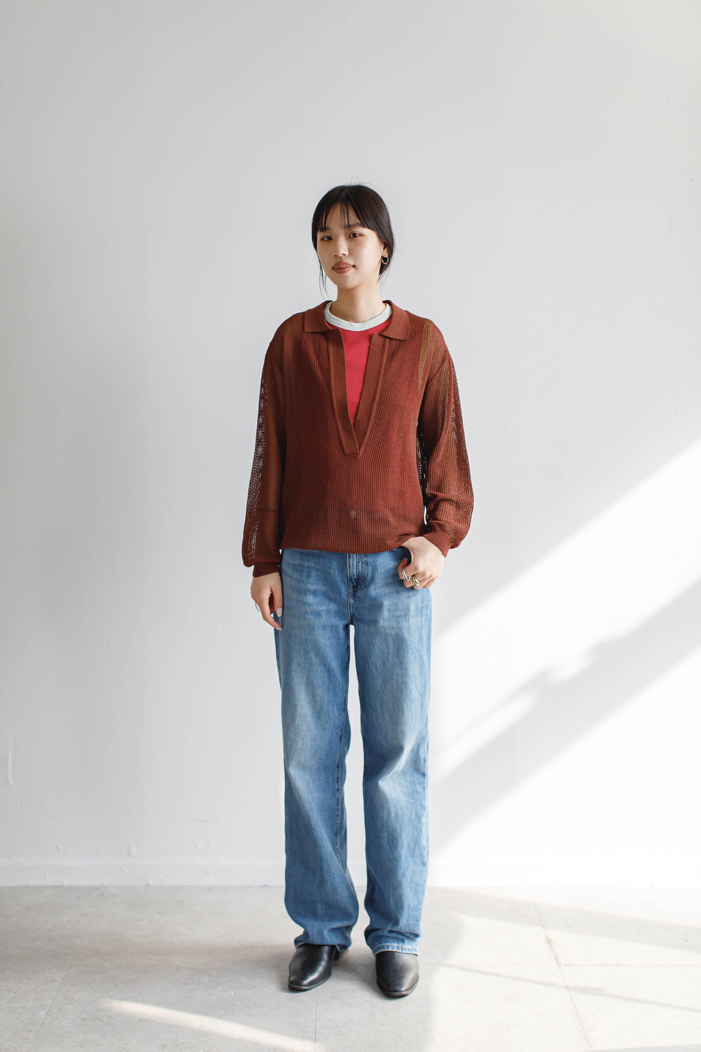 Mesh Skipper Knit