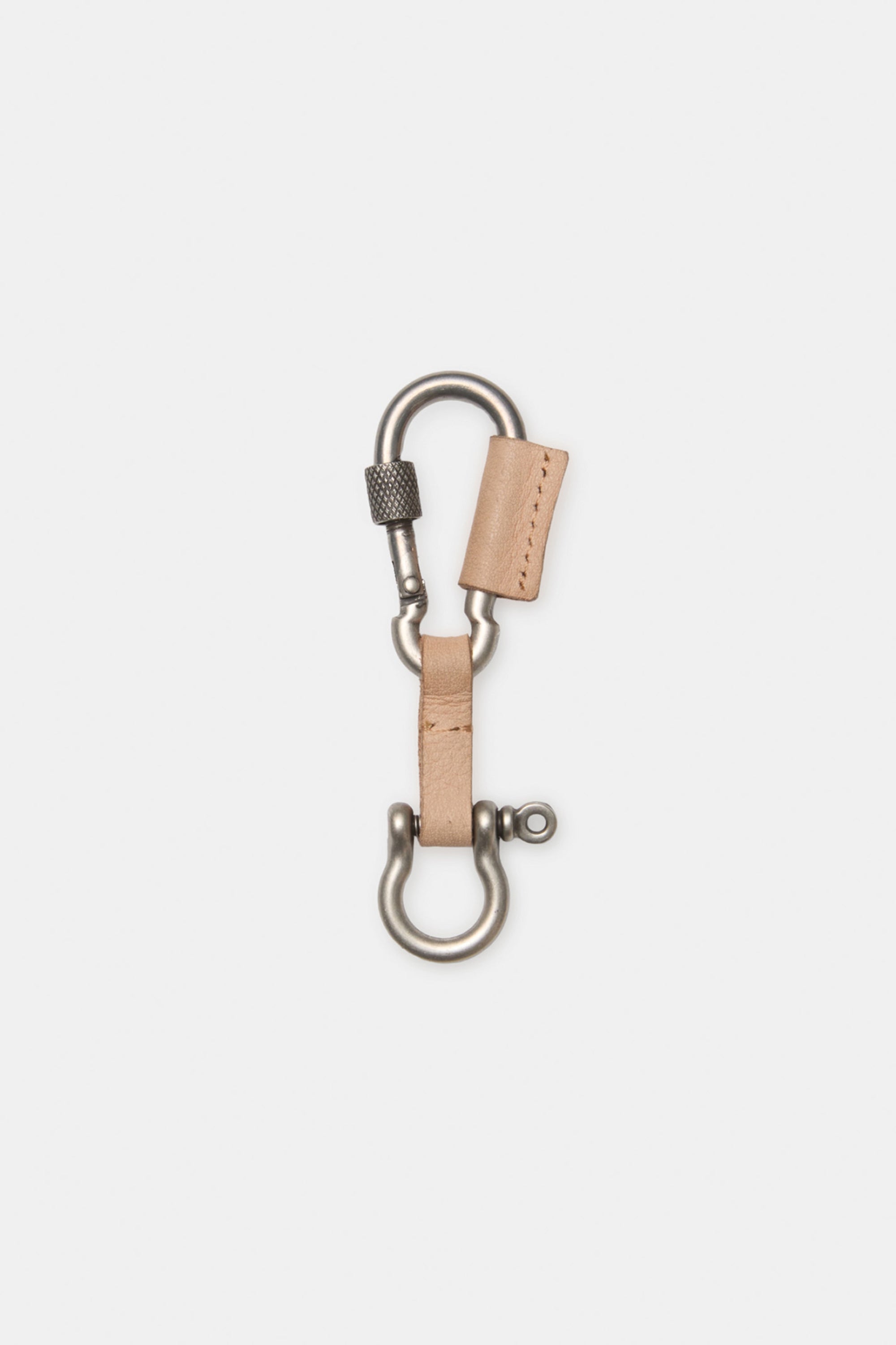 COW LEATHER CARABINER KEYRING